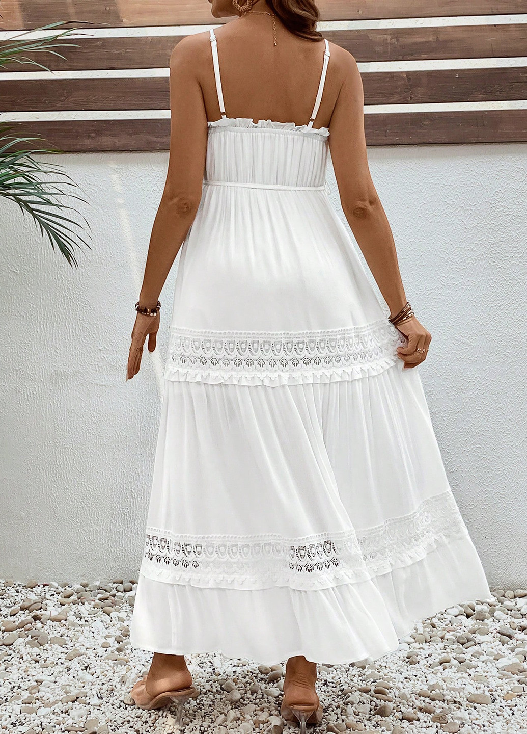 Білий кежуал сукня для вагітних а-силует SHEIN однотонна