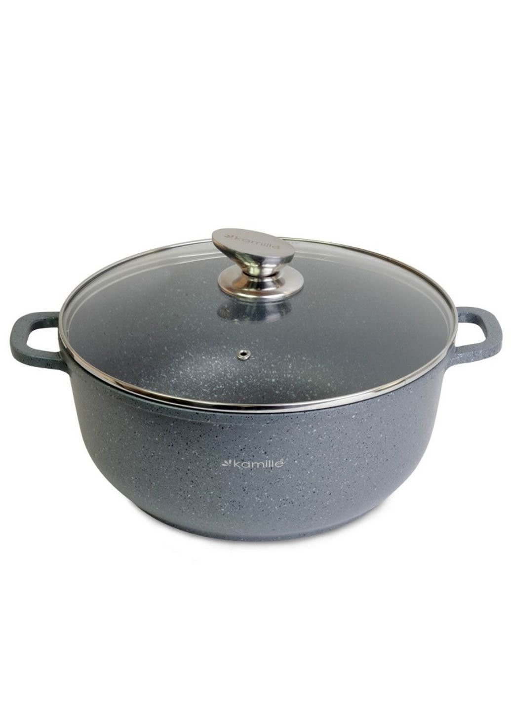 Кастрюля с крышкой KM-4426 6.5 л 28 см Kamille (253630020)