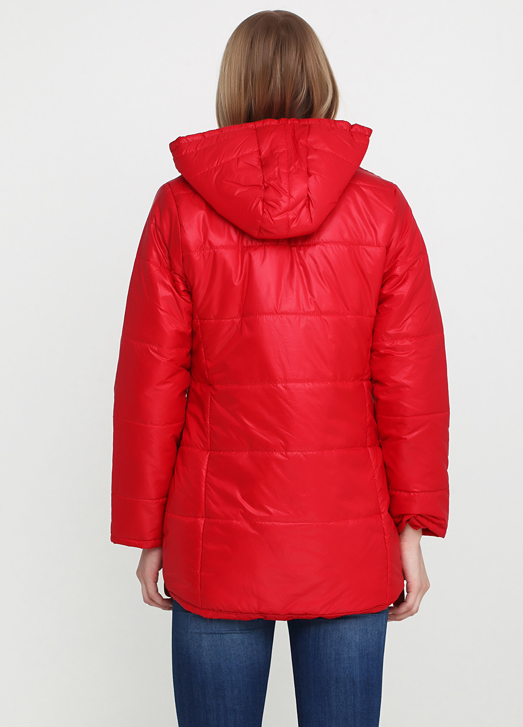 Красная демисезонная куртка Elegance