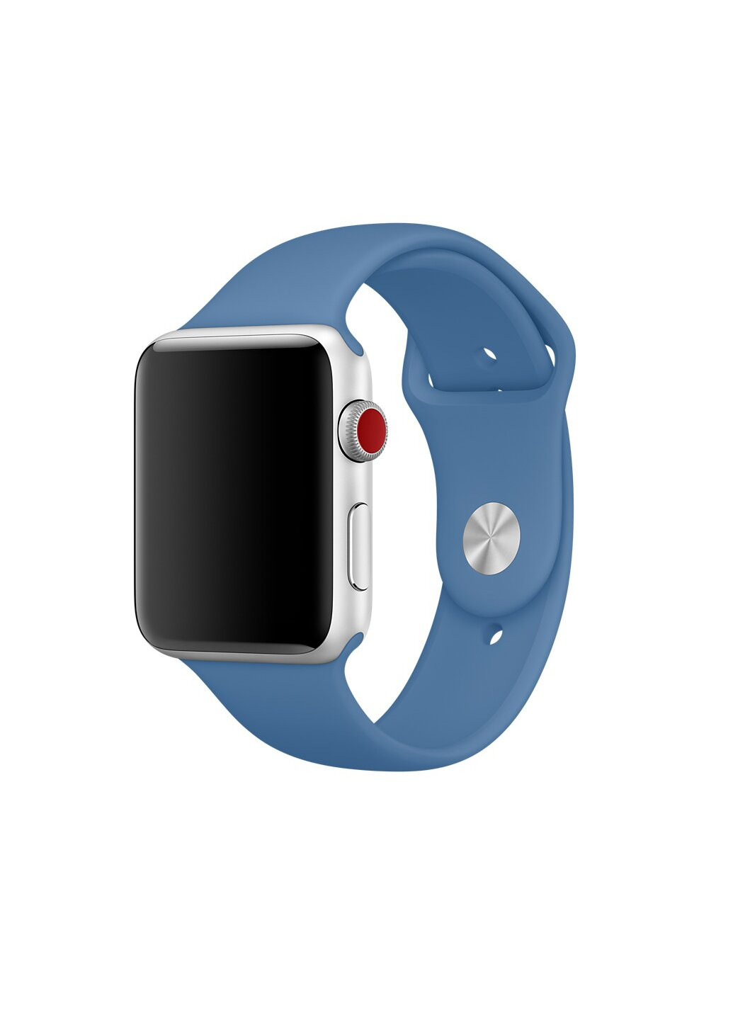 Ремінець Sport Band для Apple Watch 42 / 44mm силіконовий синій спортивний size (s) Series 5 4 3 2 1 Azure ARM (222374849)