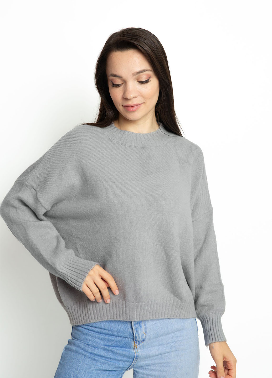 Светло-серый демисезонный джемпер джемпер Time of Style