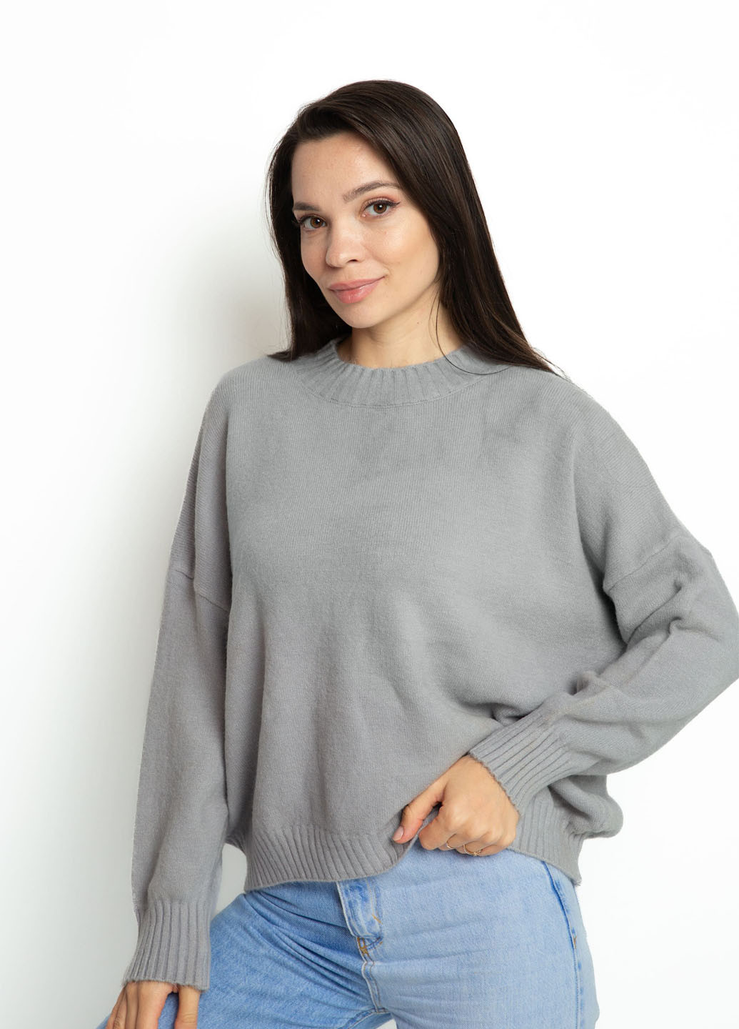 Светло-серый демисезонный джемпер джемпер Time of Style