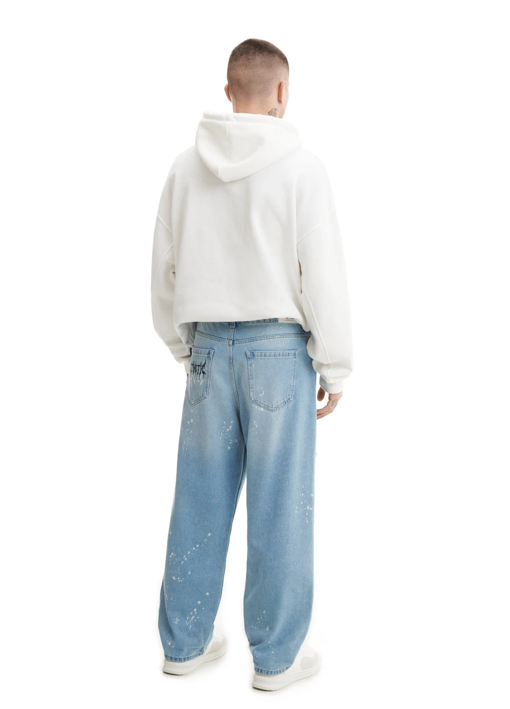 Голубые демисезонные мешковатые джинсы Cropp
