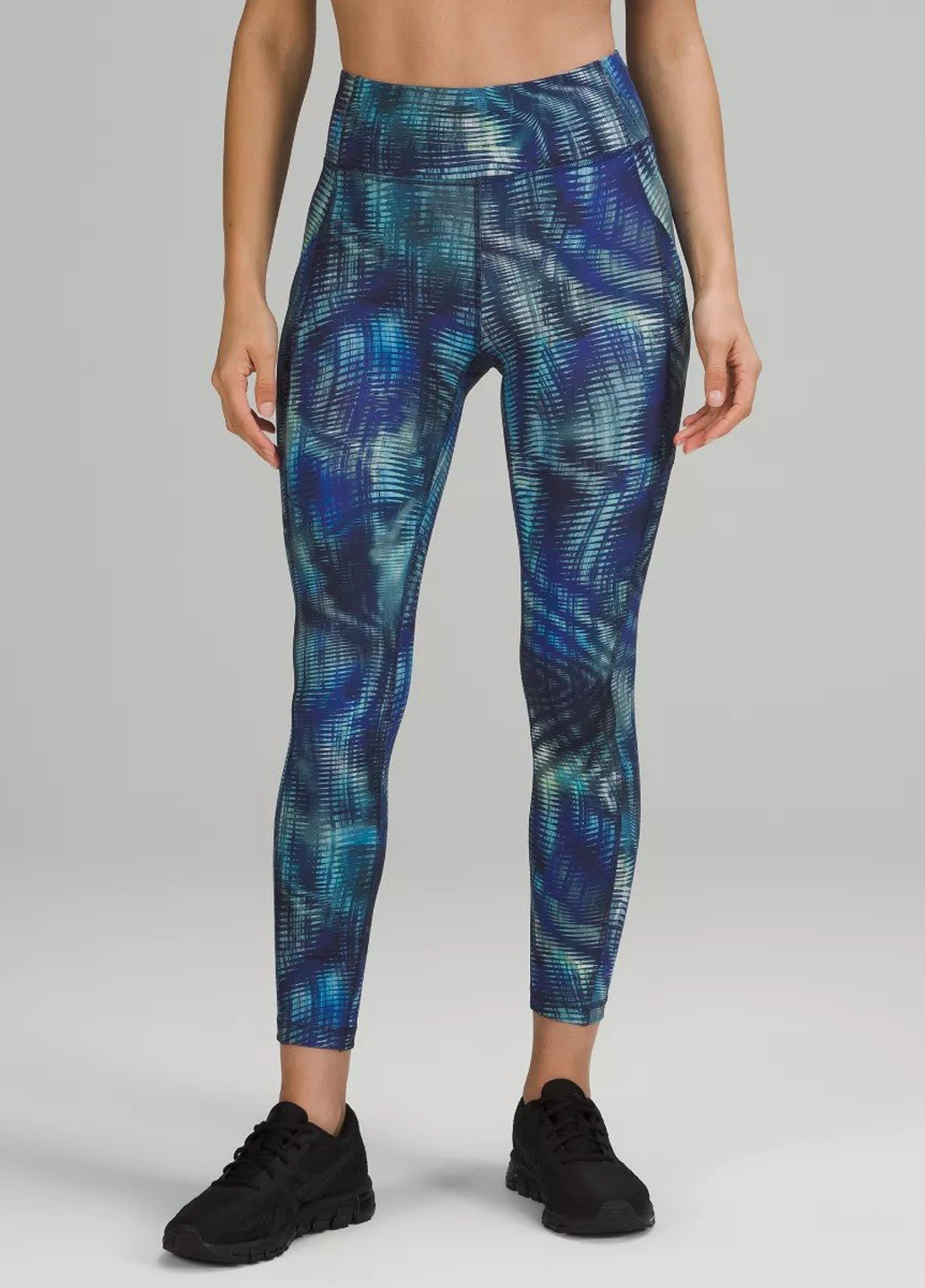 Комбинированные демисезонные легинсы Lululemon Athletica