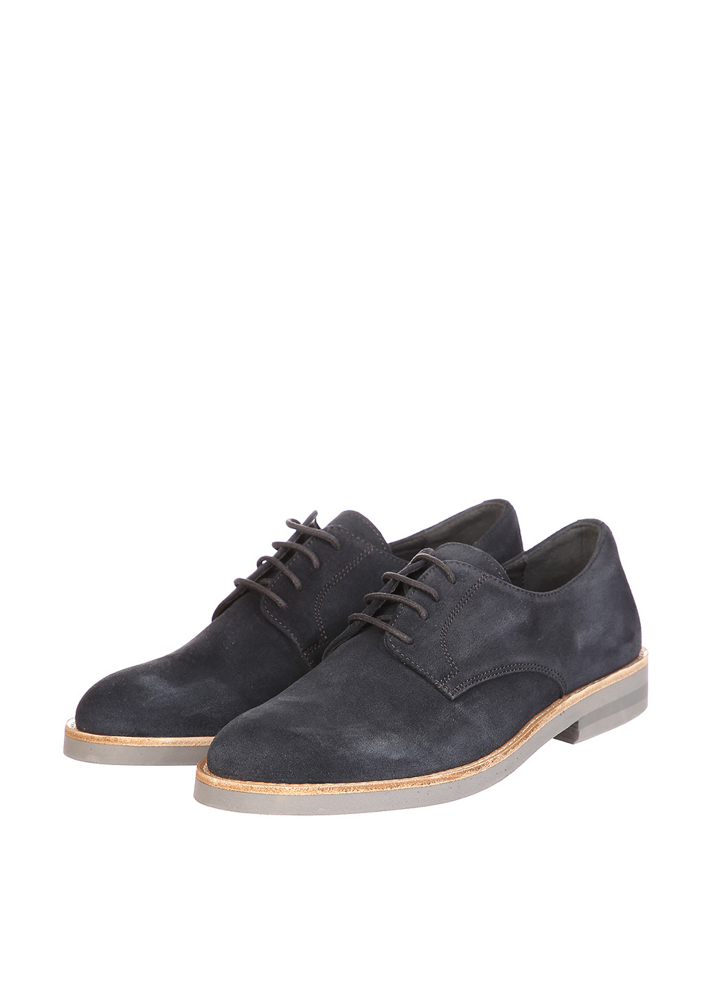 Серо-синие туфли со шнурками Gallucci