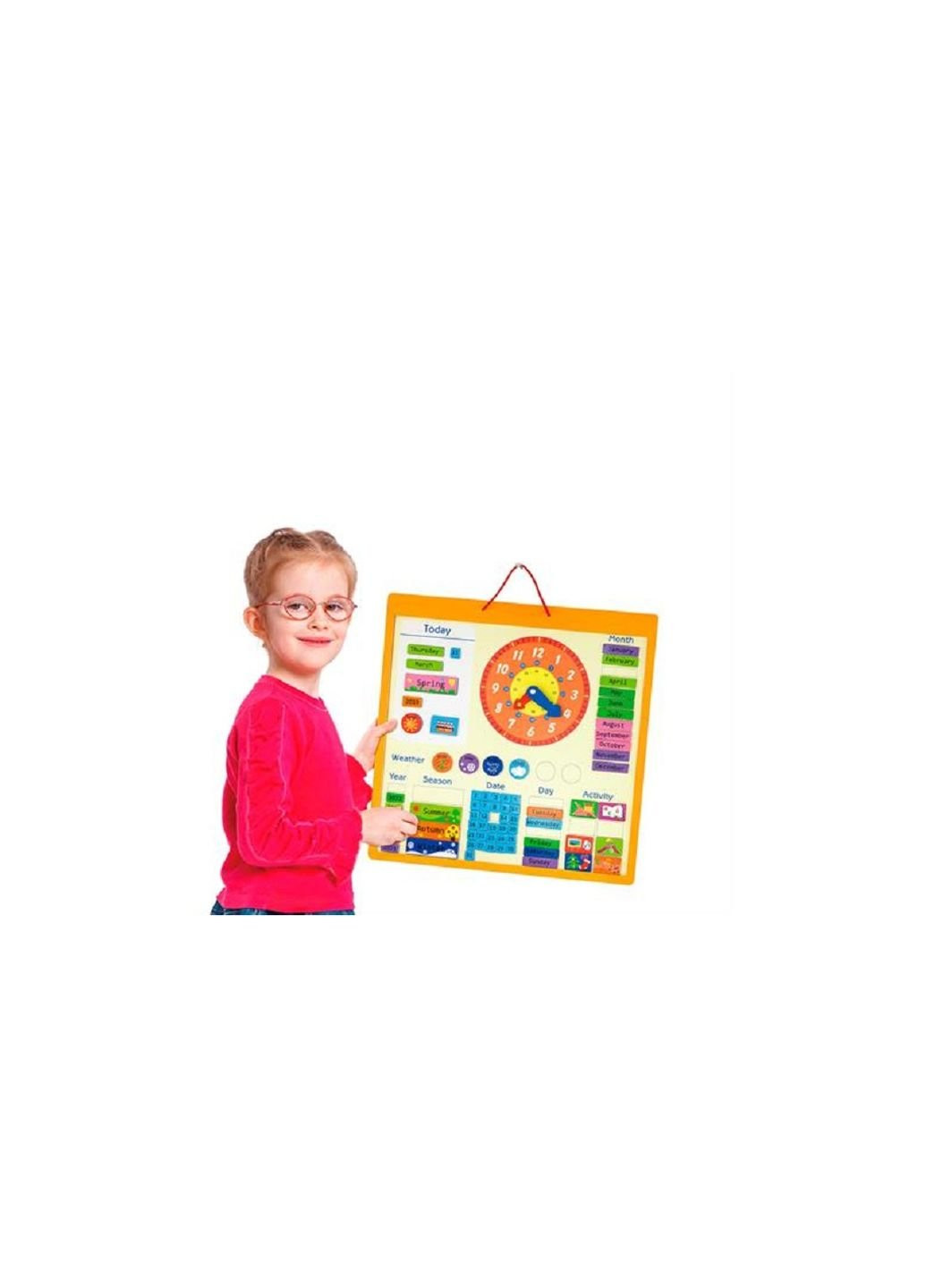 Развивающая игрушка Календарь магнитный англ. (50377) Viga Toys (254065328)