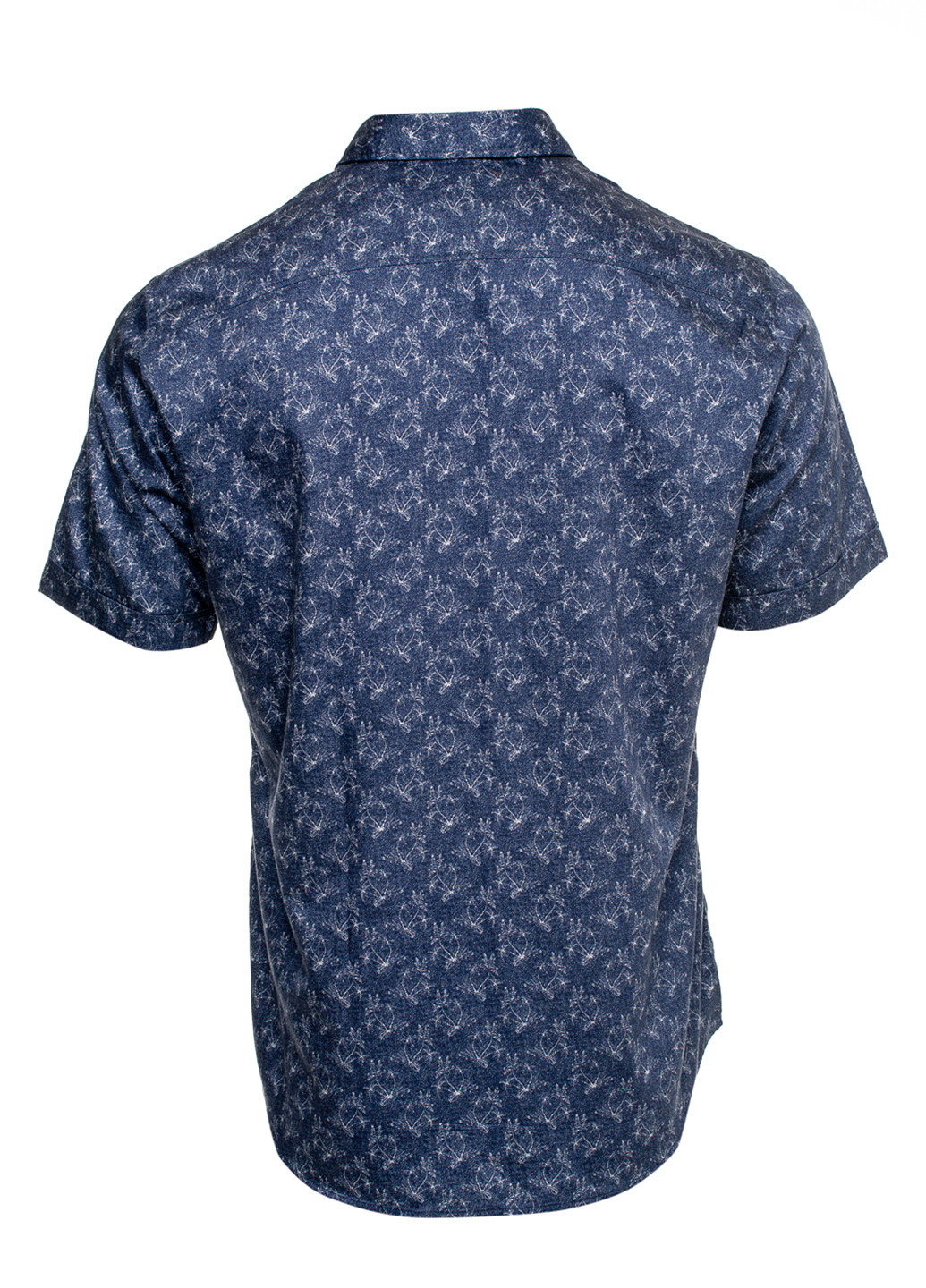 Темно-синяя кэжуал рубашка с абстрактным узором Pierre Cardin