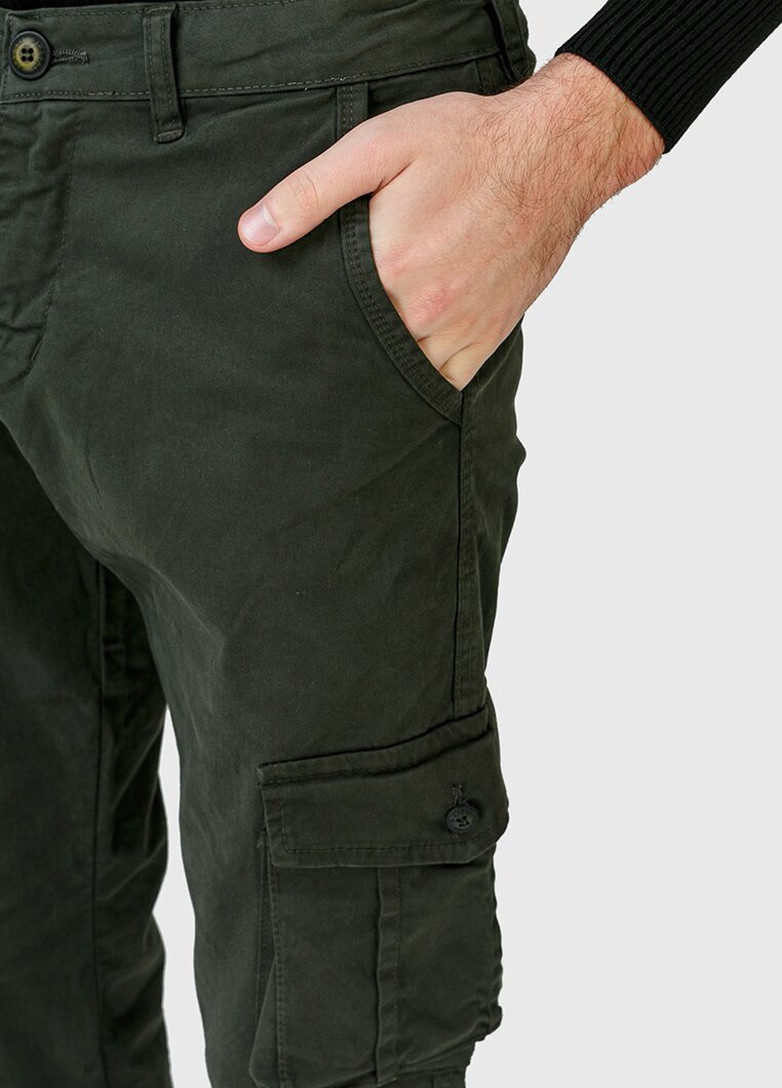 Хаки демисезонные брюки Black zi