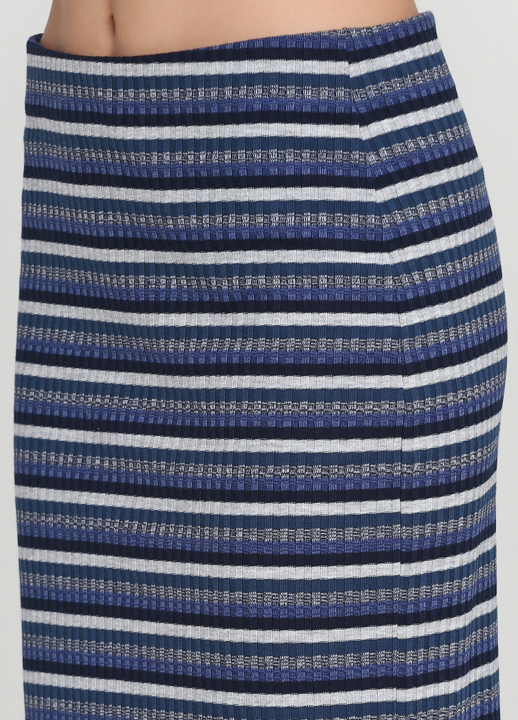 Синяя кэжуал в полоску юбка C&A мини