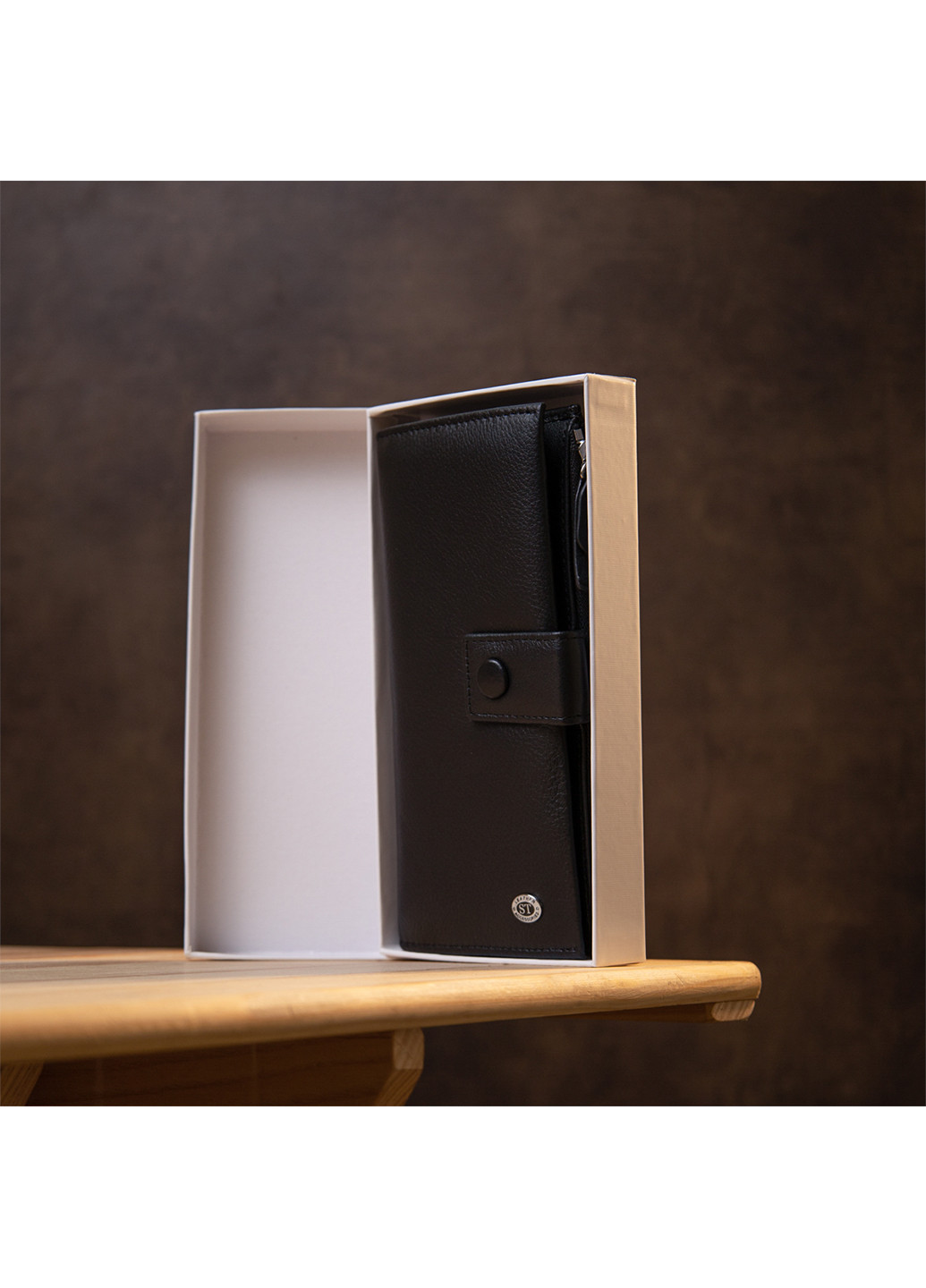 Женский кожаный кошелек 9х19х2 см st leather (242188217)