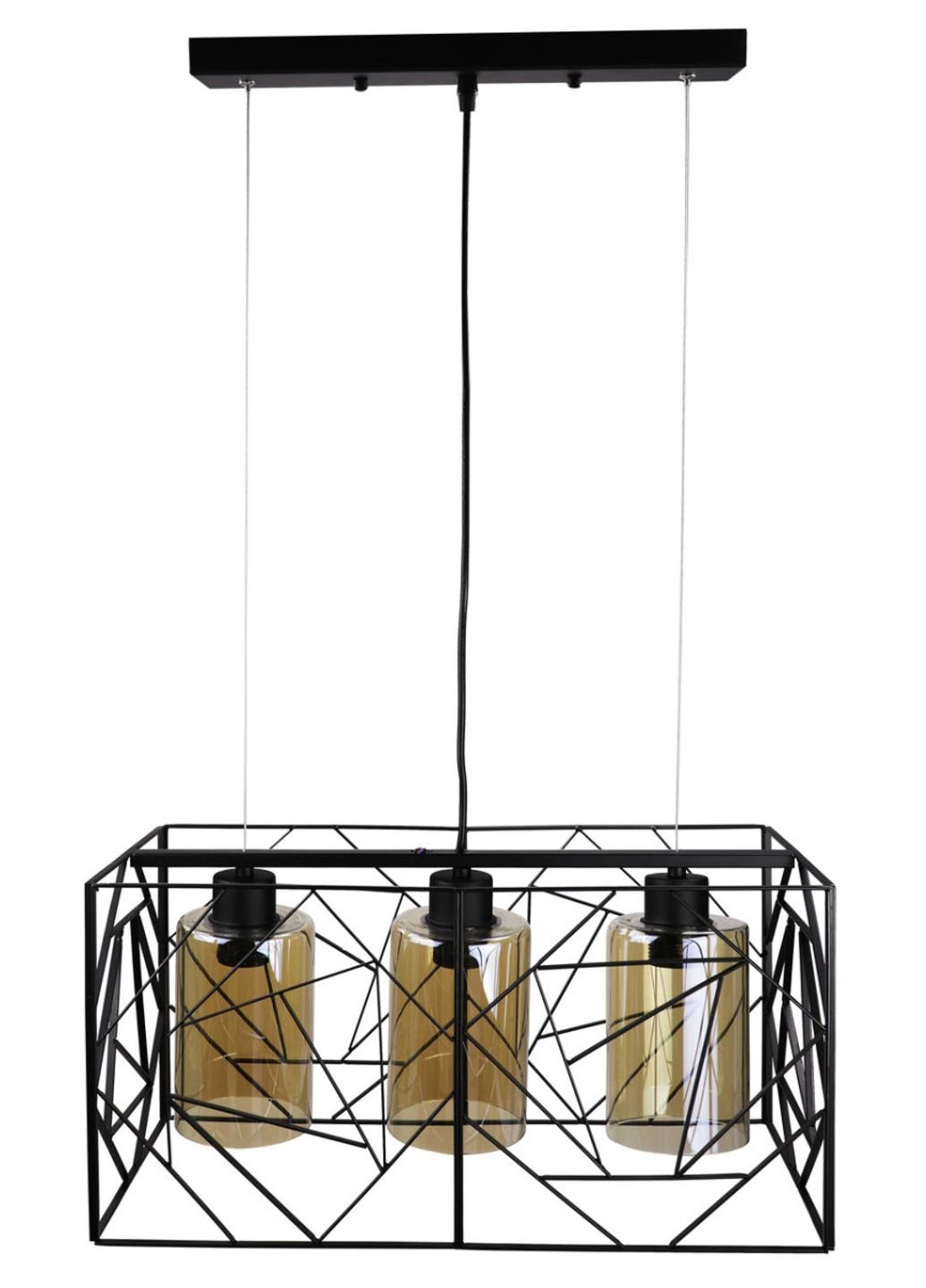 Люстра потолочная подвесная в стиле LOFT (лофт) 12120/3 Черный 30х24х48 см. Sunnysky (253630524)