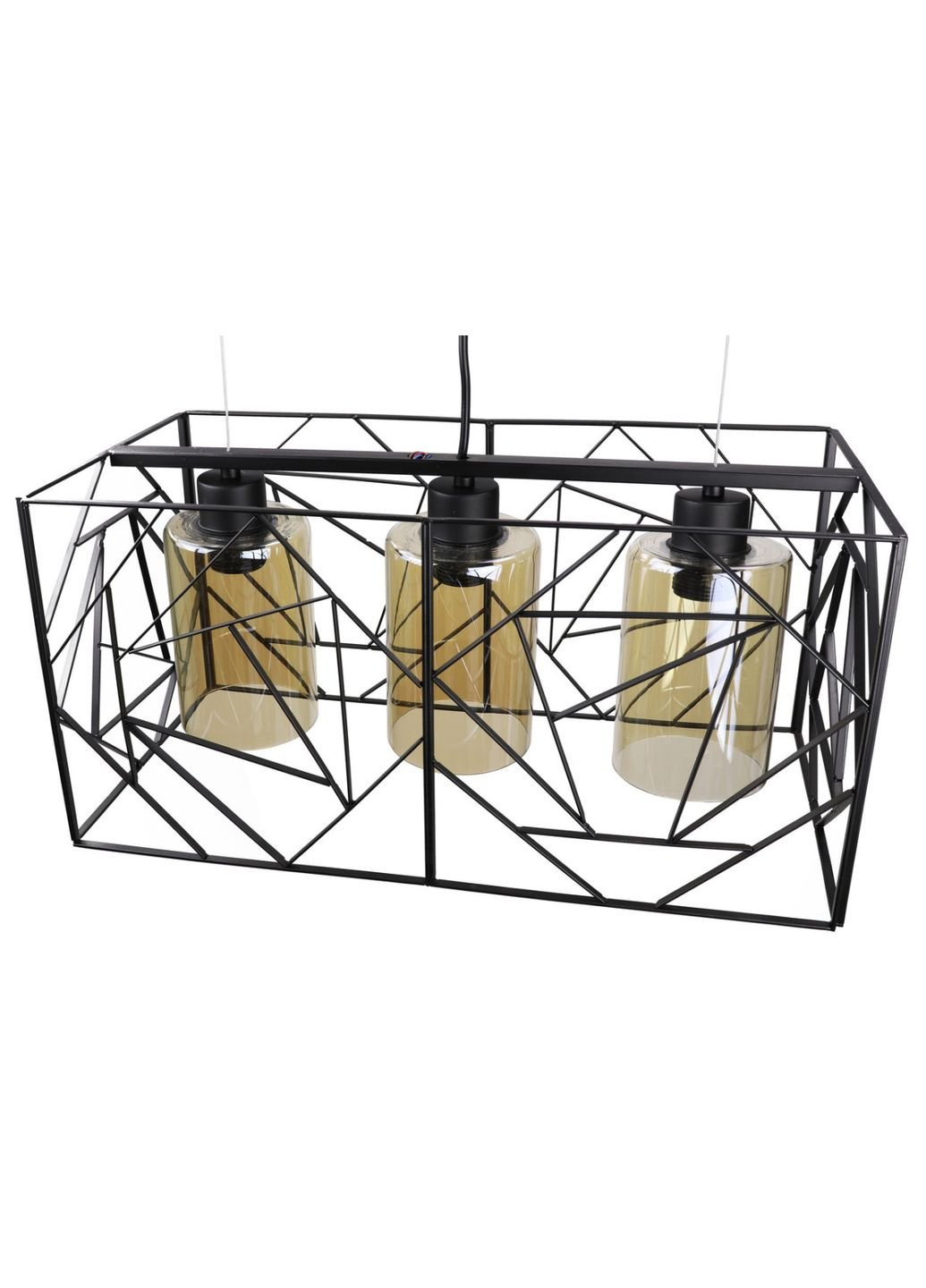 Люстра потолочная подвесная в стиле LOFT (лофт) 12120/3 Черный 30х24х48 см. Sunnysky (253630524)