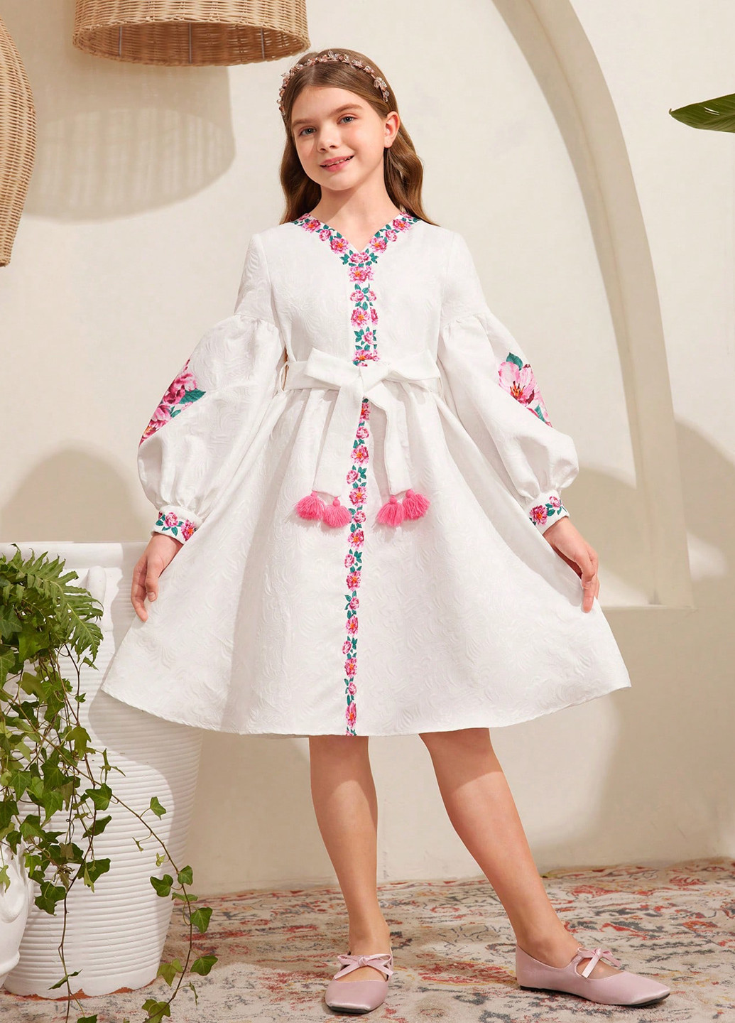 Белое платье SHEIN (341100359)