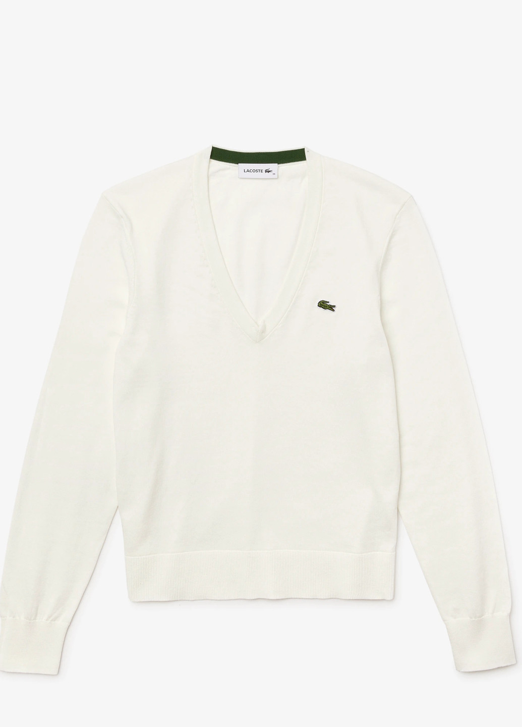 Молочный демисезонный пуловер пуловер Lacoste