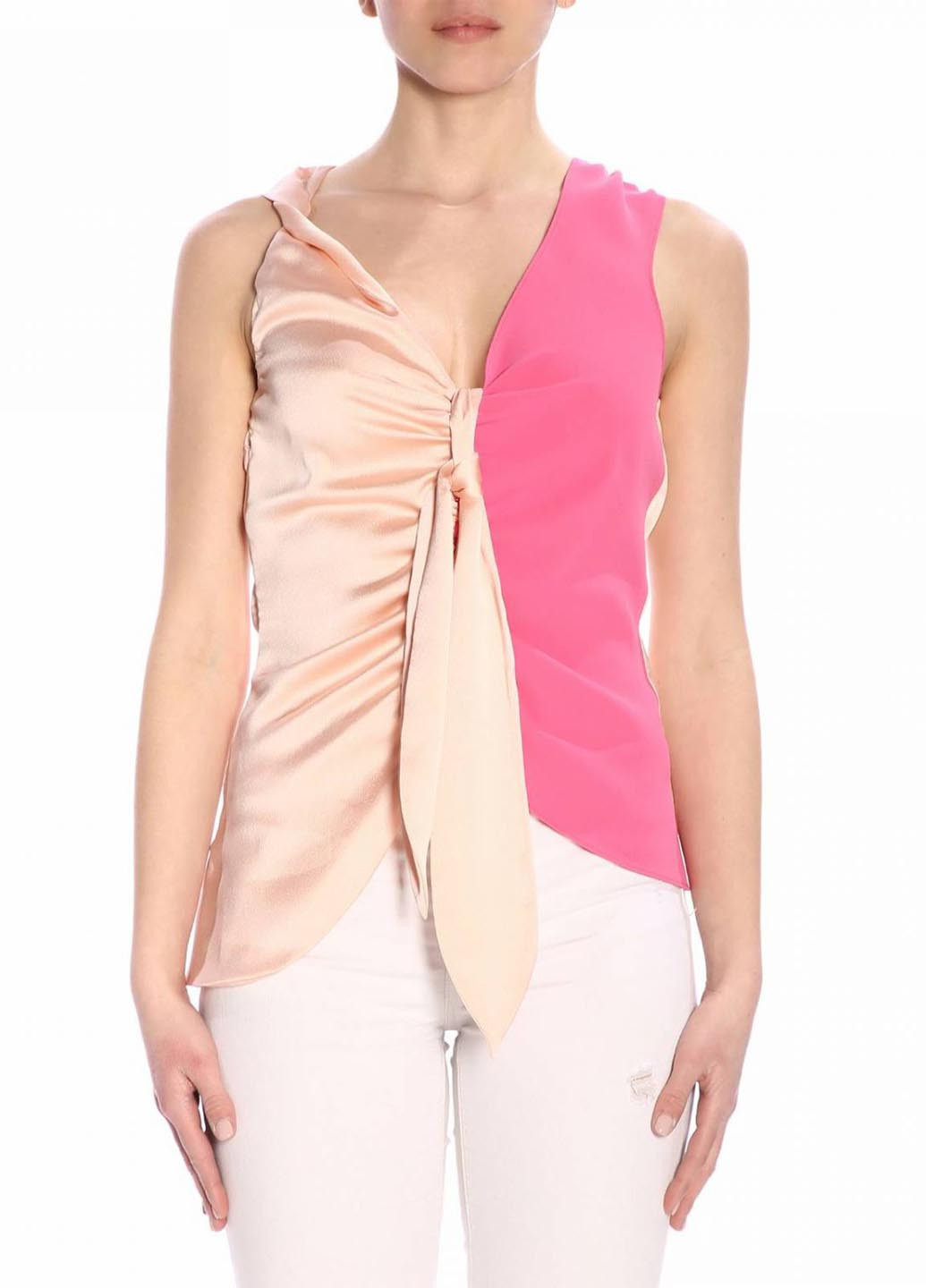 Светло-розовая летняя блуза Pinko