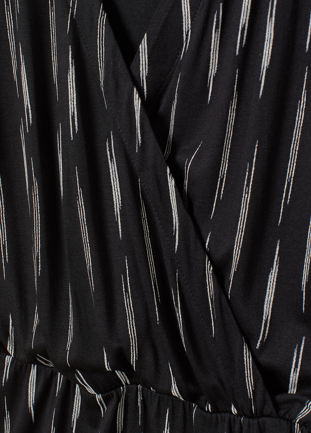 Комбінезон H&M комбінезон-шорти смужка чорно-білий кежуал поліестер