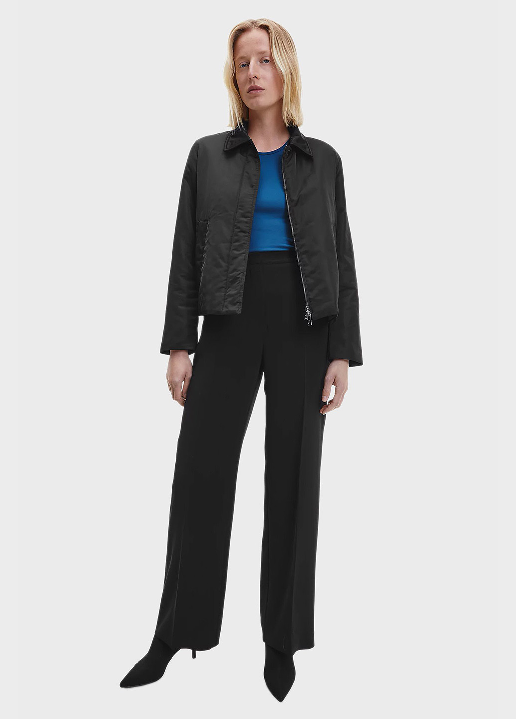 Черная демисезонная куртка Calvin Klein