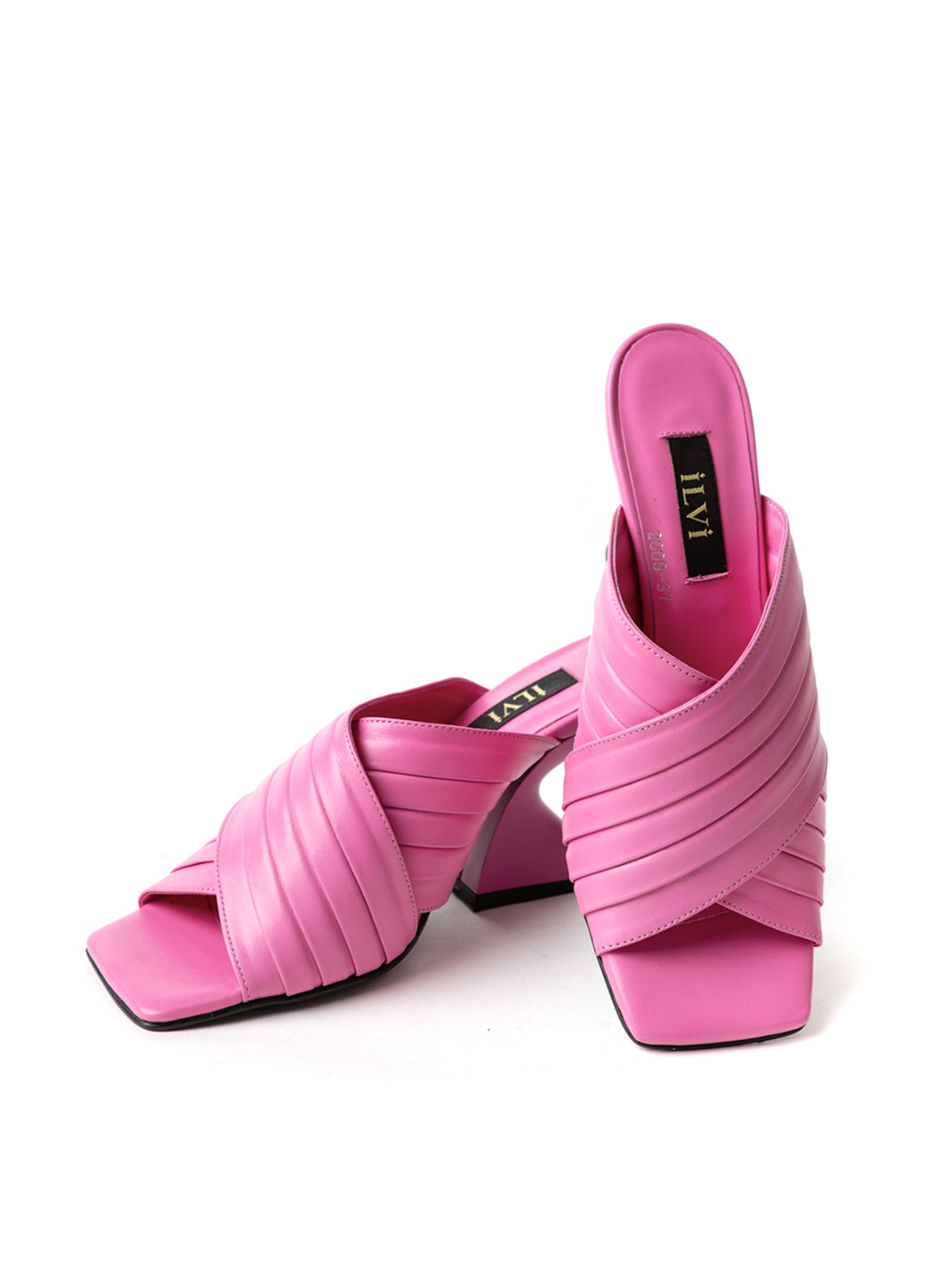 Малиновые шлепанцы Ilvi