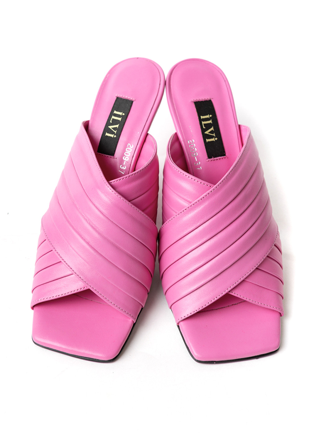 Малиновые шлепанцы Ilvi