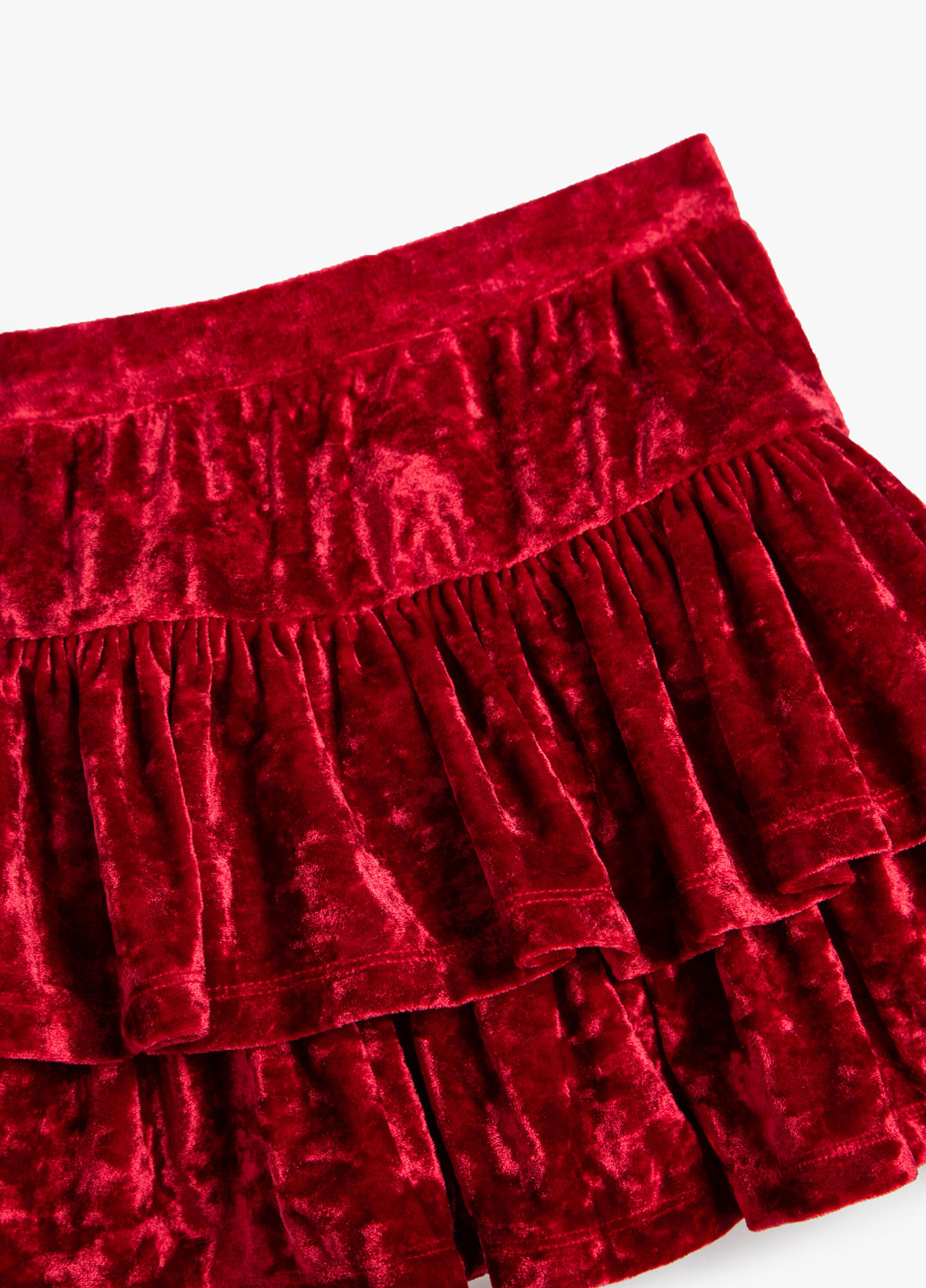 Вишневая кэжуал, праздничный однотонная юбка KOTON клешированная