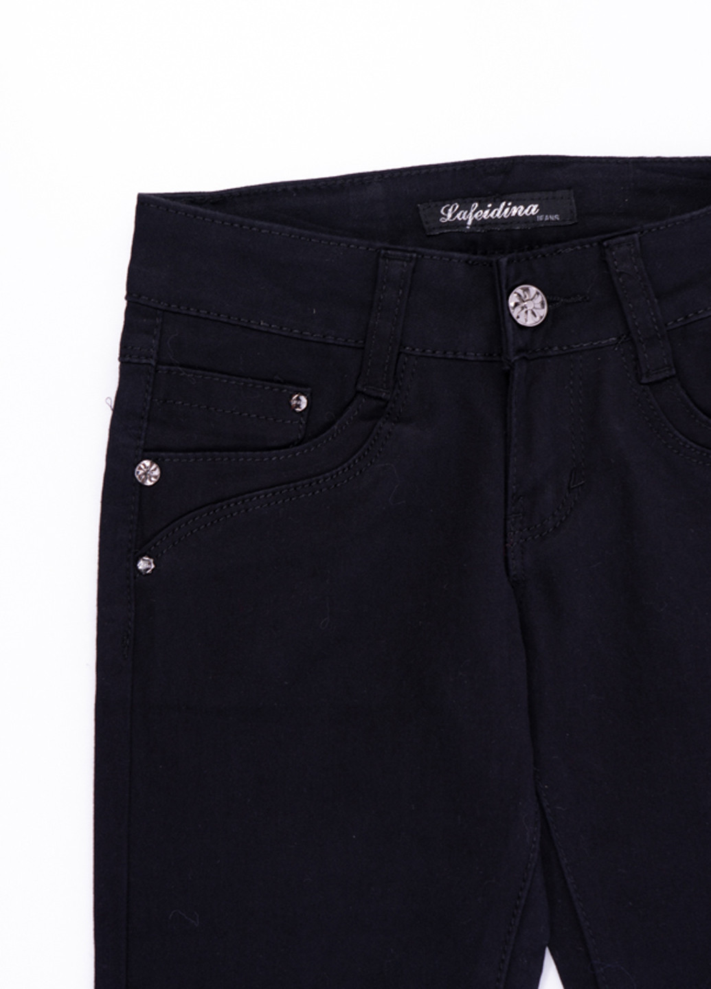 Черные демисезонные прямые джинсы Time of Style