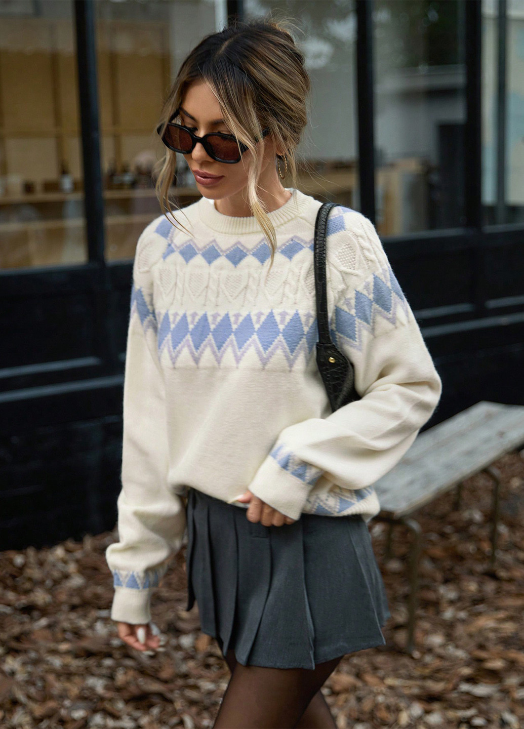 Кремовий демісезонний джемпер джемпер SHEIN