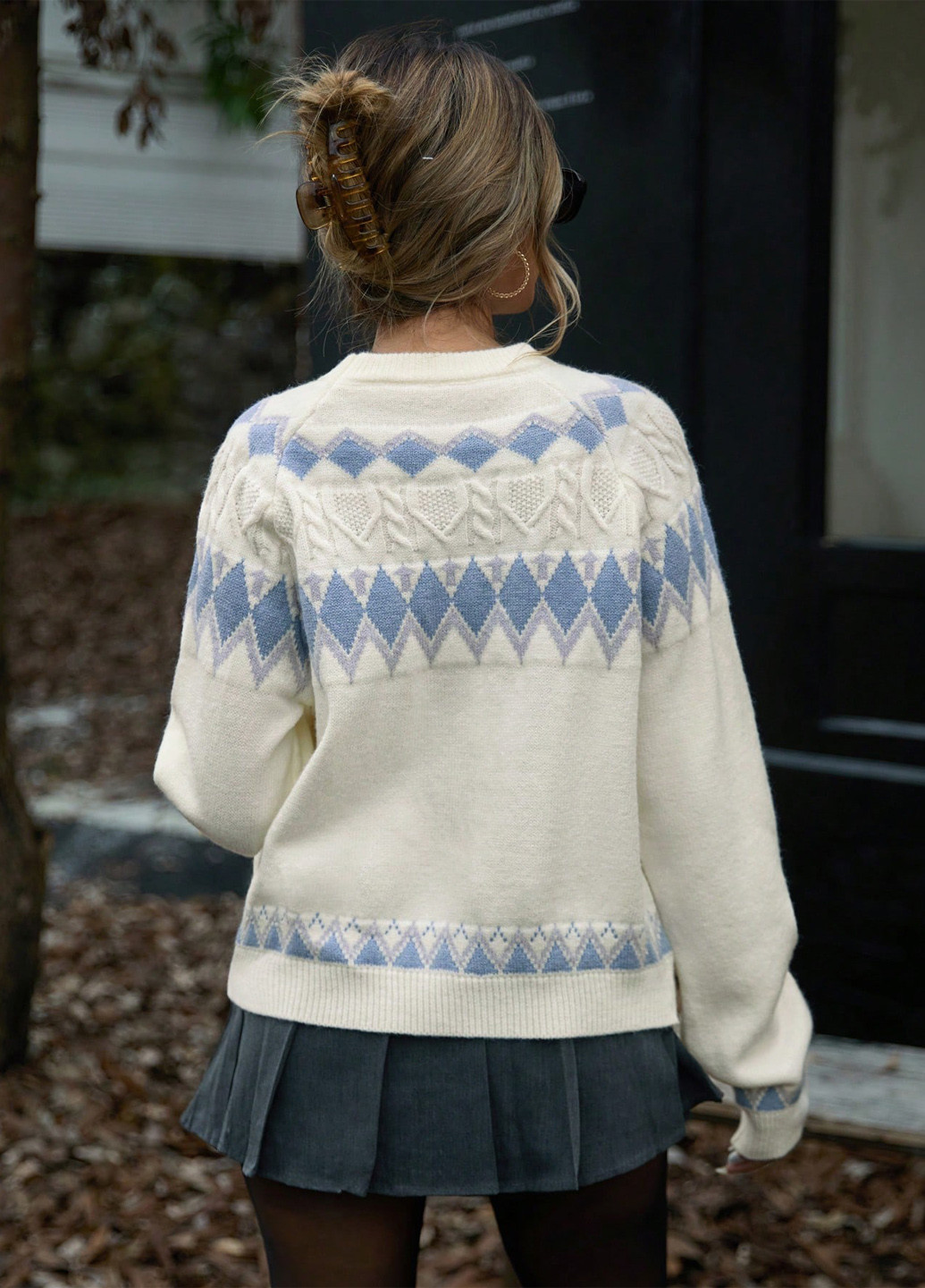 Кремовий демісезонний джемпер джемпер SHEIN