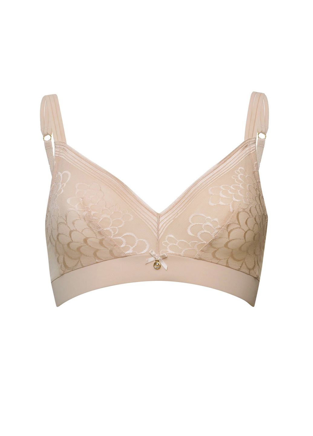Светло-бежевый минимайзер бюстгальтер Marc & André без косточек полиамид