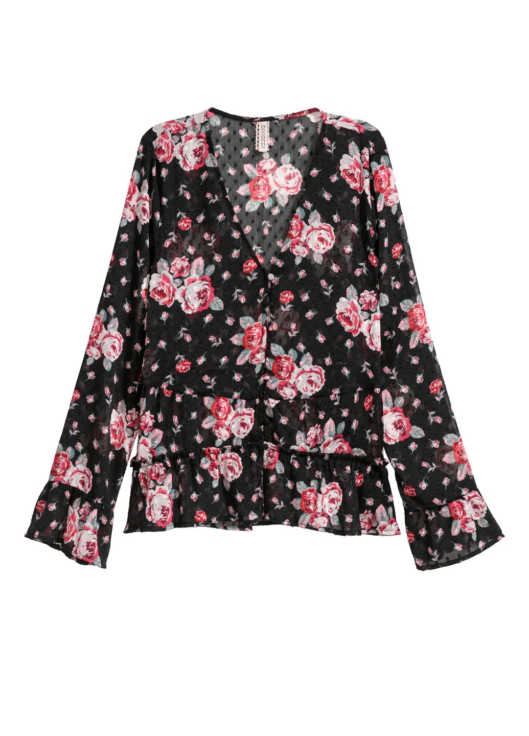 Чёрная блуза H&M