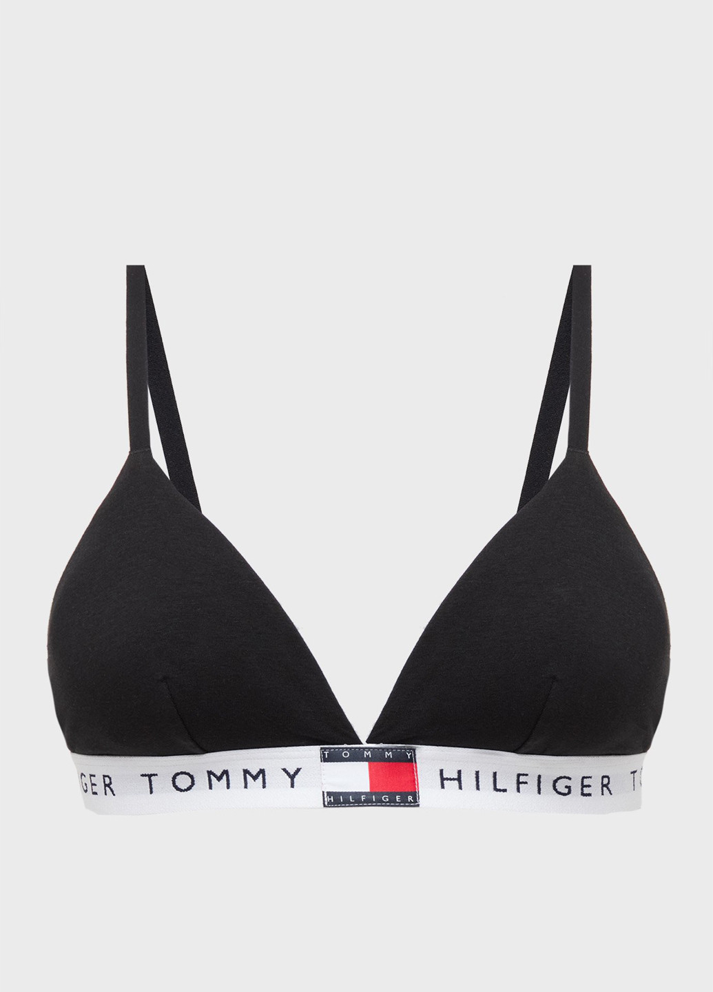 Чёрный бралетт бюстгальтер Tommy Hilfiger без косточек хлопок