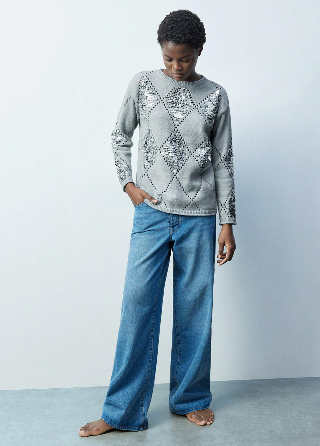 Сірий демісезонний джемпер джемпер SHEIN