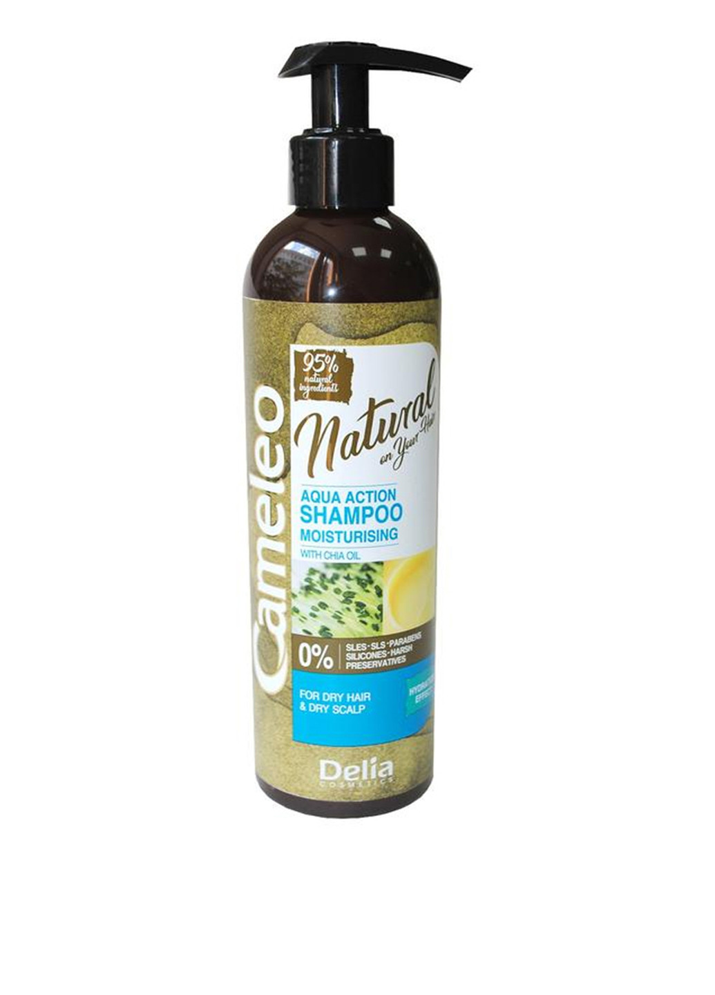 Увлажняющий шампунь Cameleo Aqua Action Moisturizing Shampoo 250 мл Delia Cosmetics (88093270)