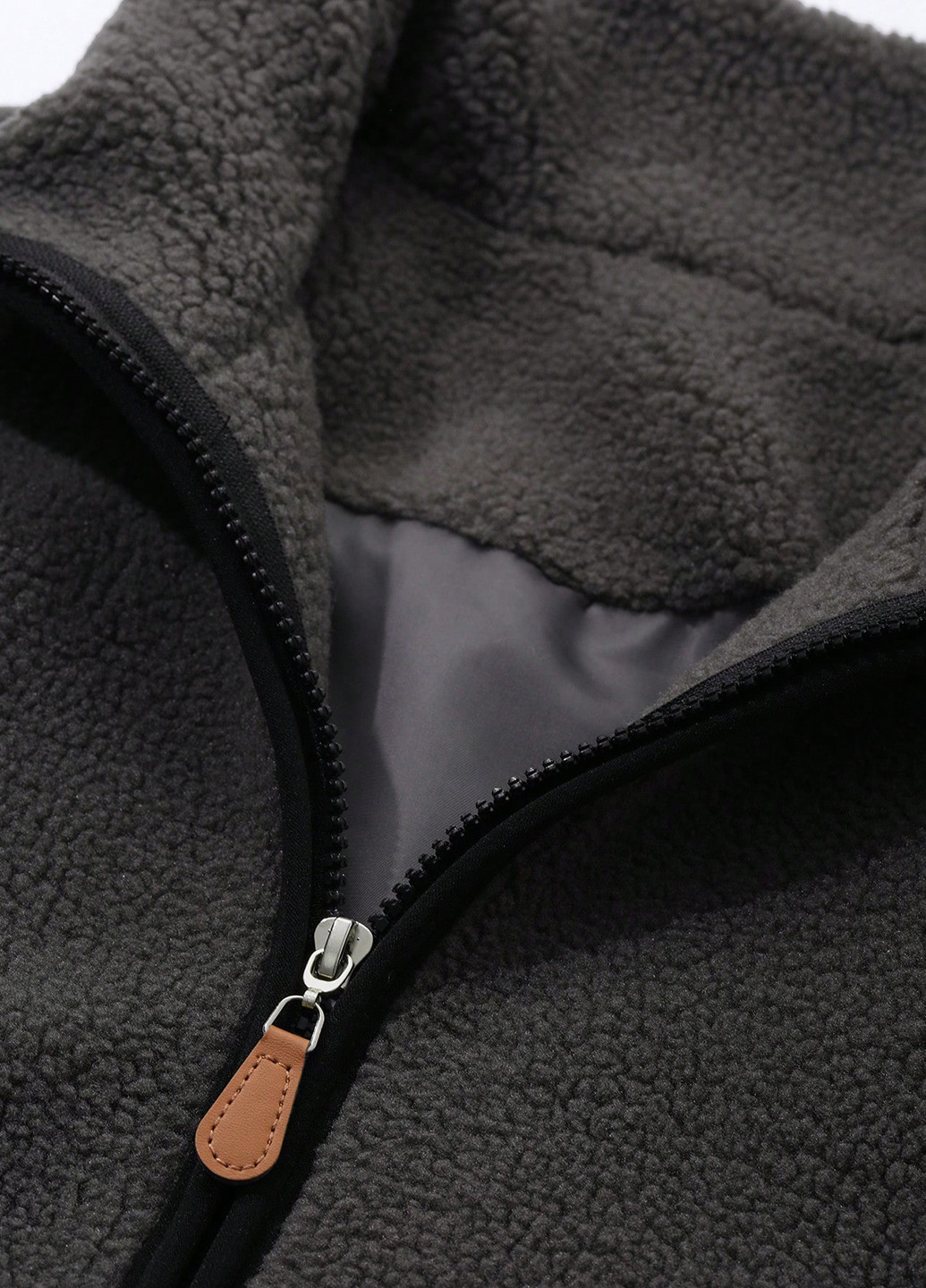 Темно-серая демисезонная куртка SHEIN