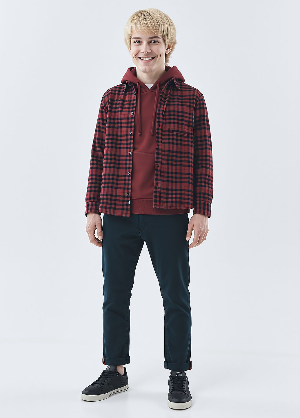 Темно-синие кэжуал, джинсовые демисезонные чиносы брюки Cropp