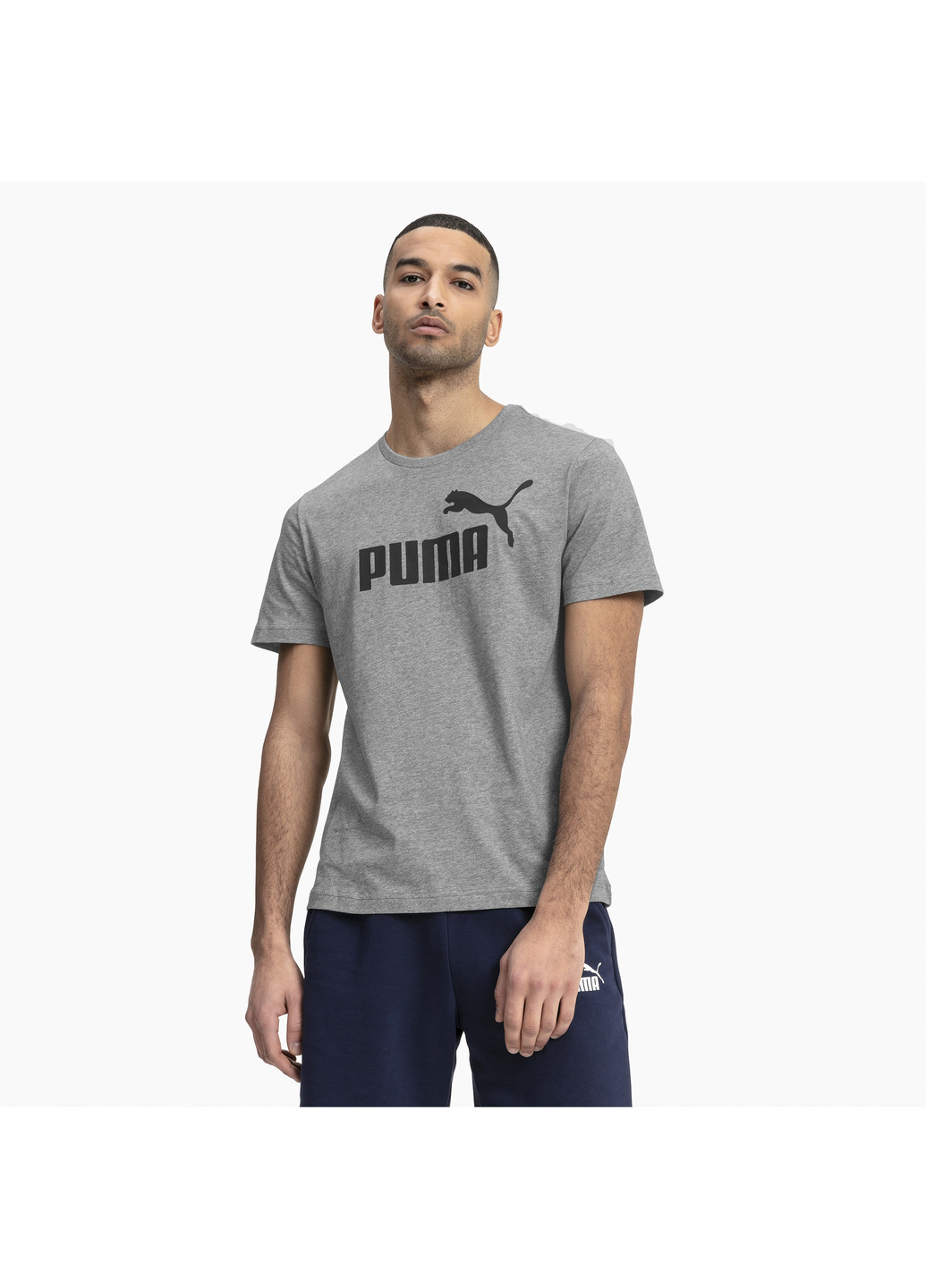 Сіра футболка Puma Essentials Tee