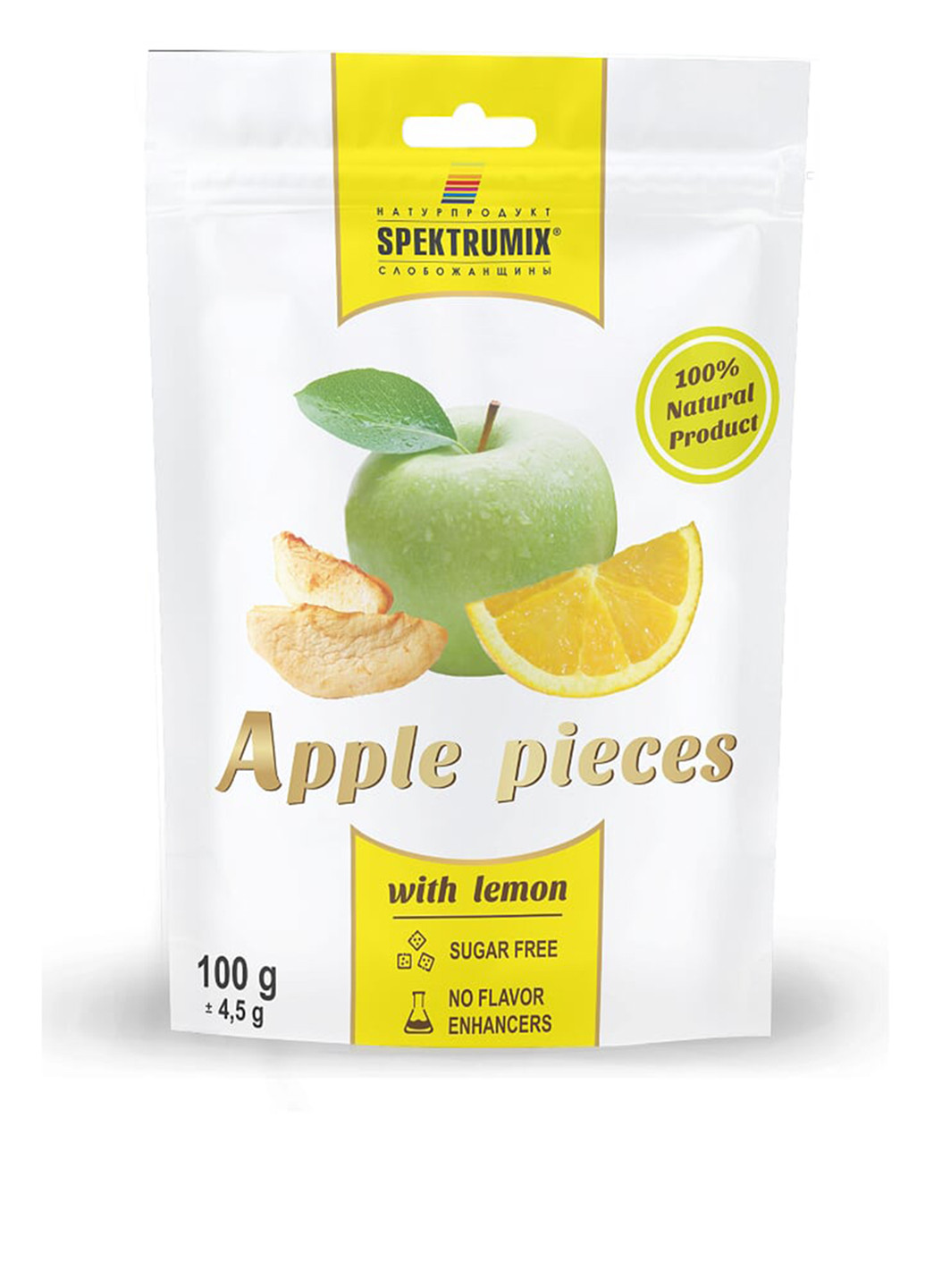 Ломтики яблочные с лимоном, 100 г Spektrumix (179437031)