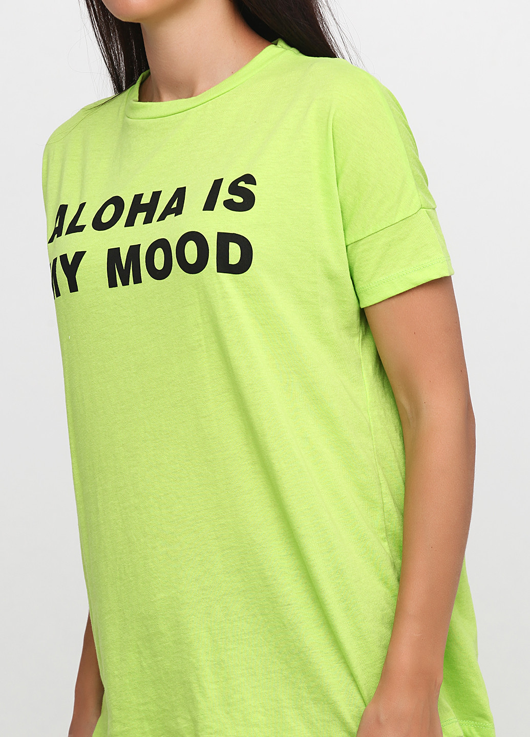 Салатовая летняя футболка Zara
