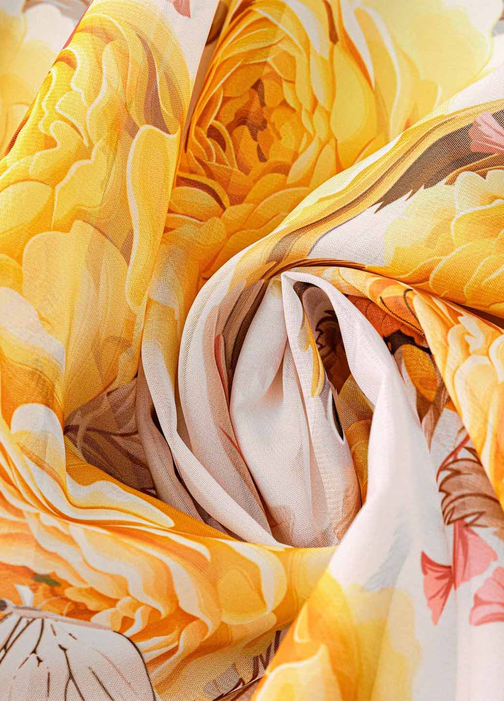 Комбинированное праздничный, кэжуал платье а-силуэт SHEIN с цветочным принтом