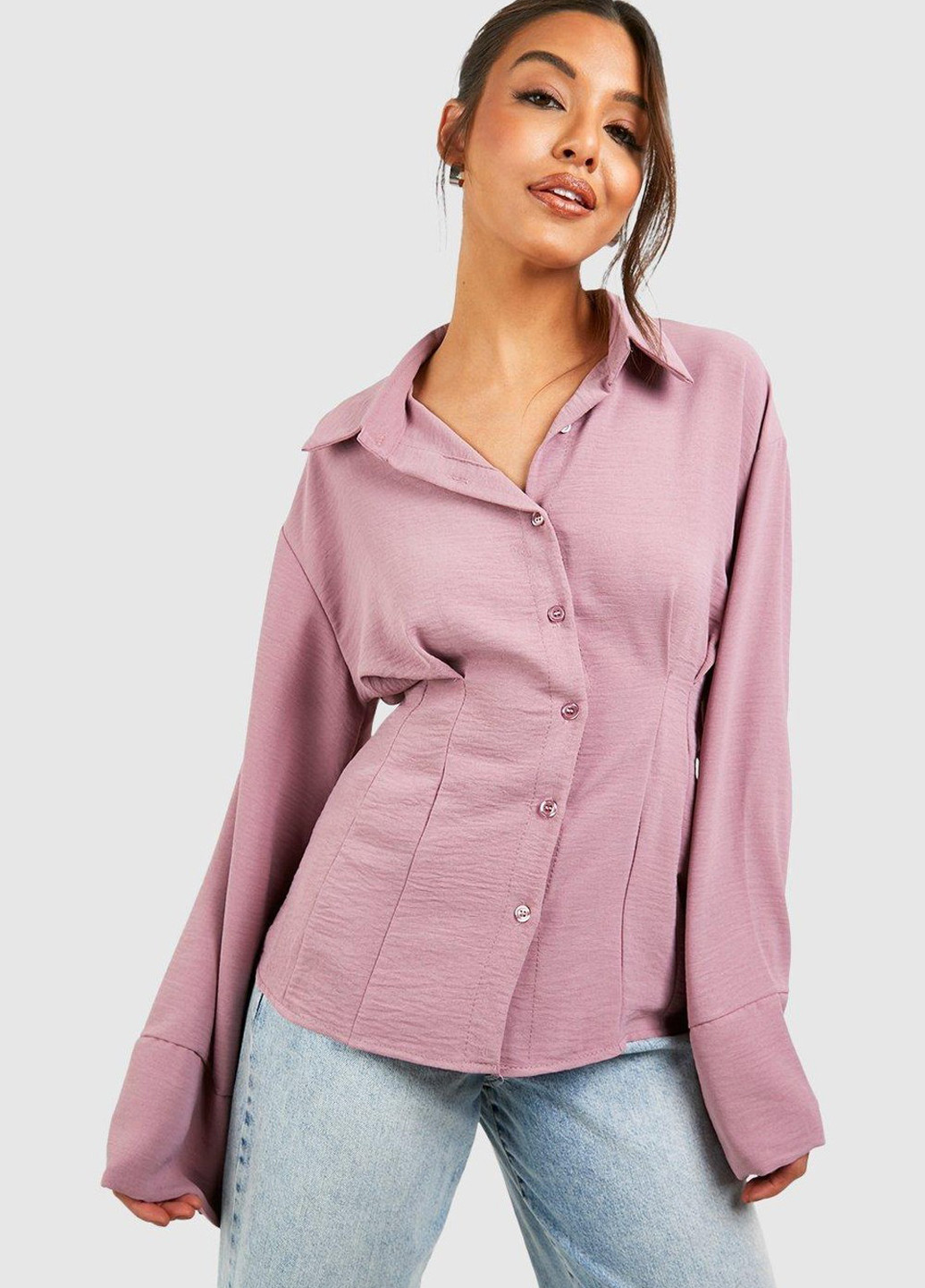 Розовая блуза Boohoo