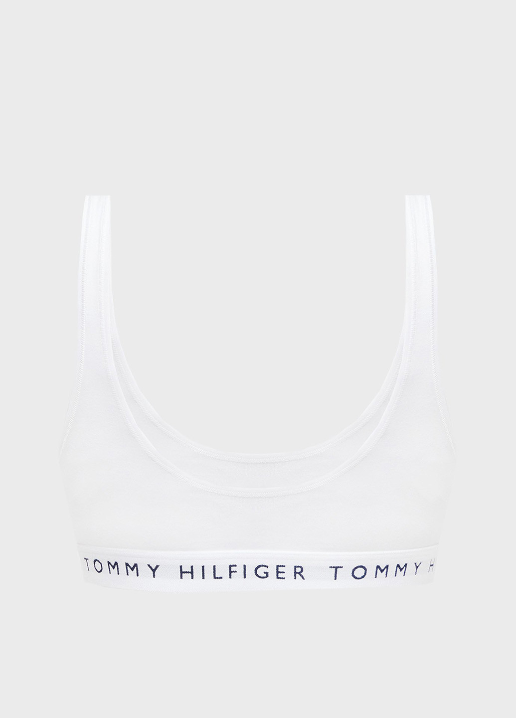 Білий топ бюстгальтер Tommy Hilfiger без кісточок бавовна