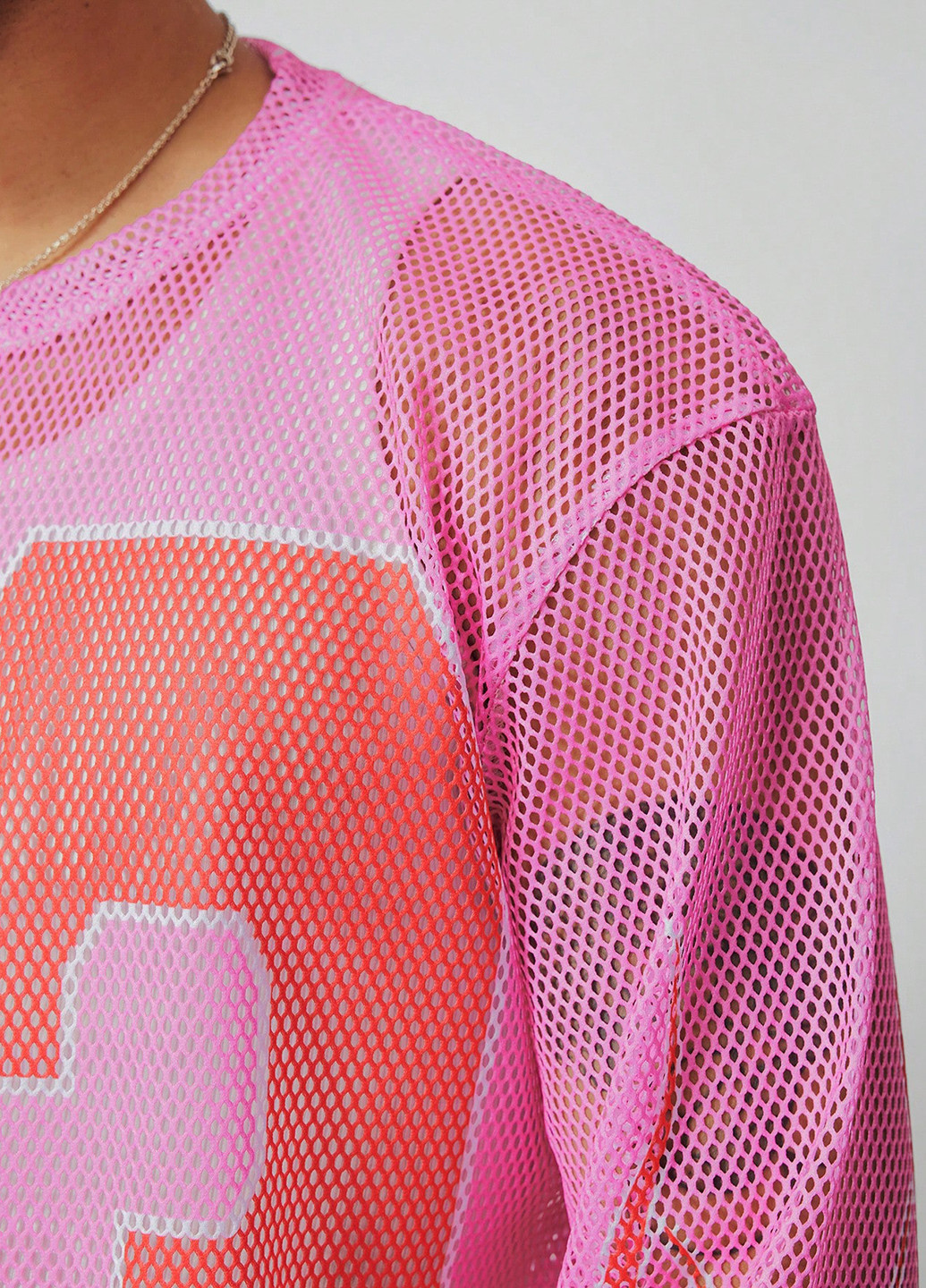 Лонгслів SHEIN напис рожевий спортивні поліестер