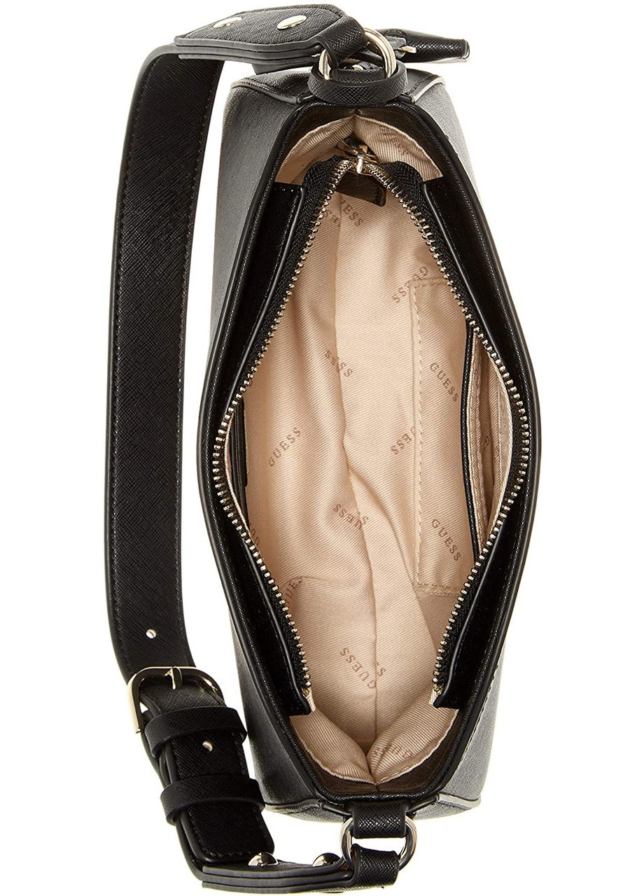 Женская сумка GUESS багет через плечо черная NoName (251204117)
