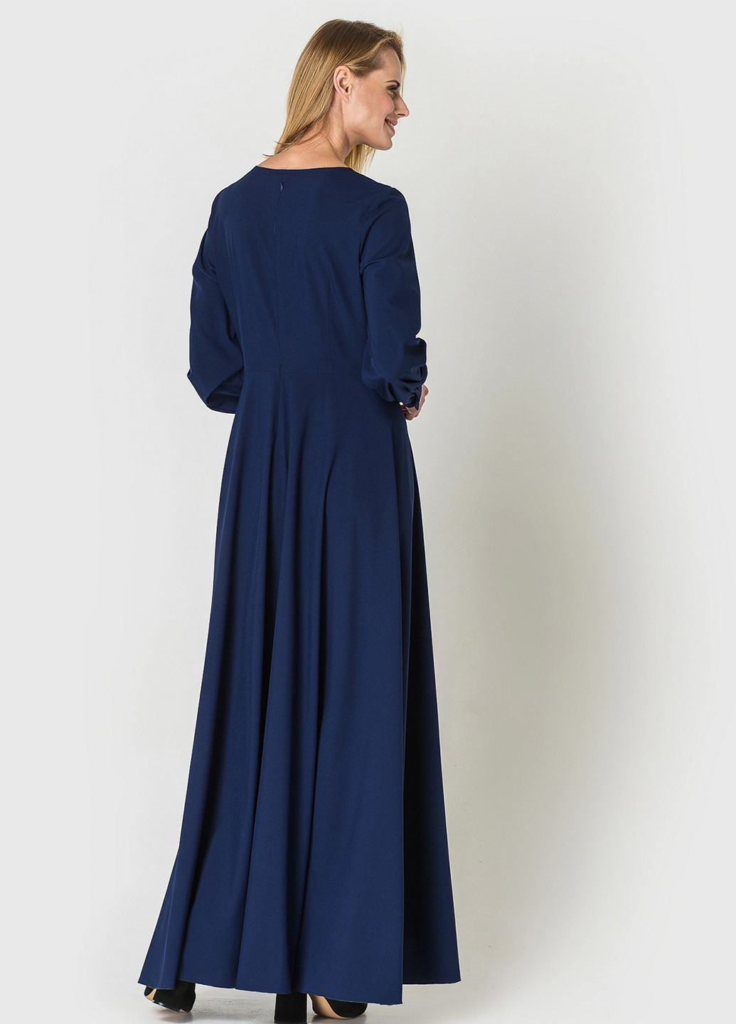 Темно-синя кежуал сукня Vovk однотонна