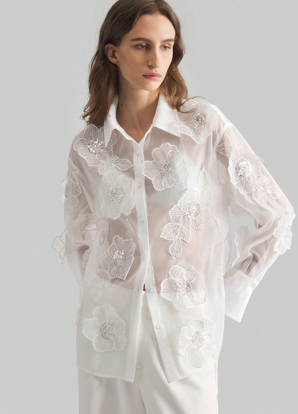 Белая блуза SHEIN