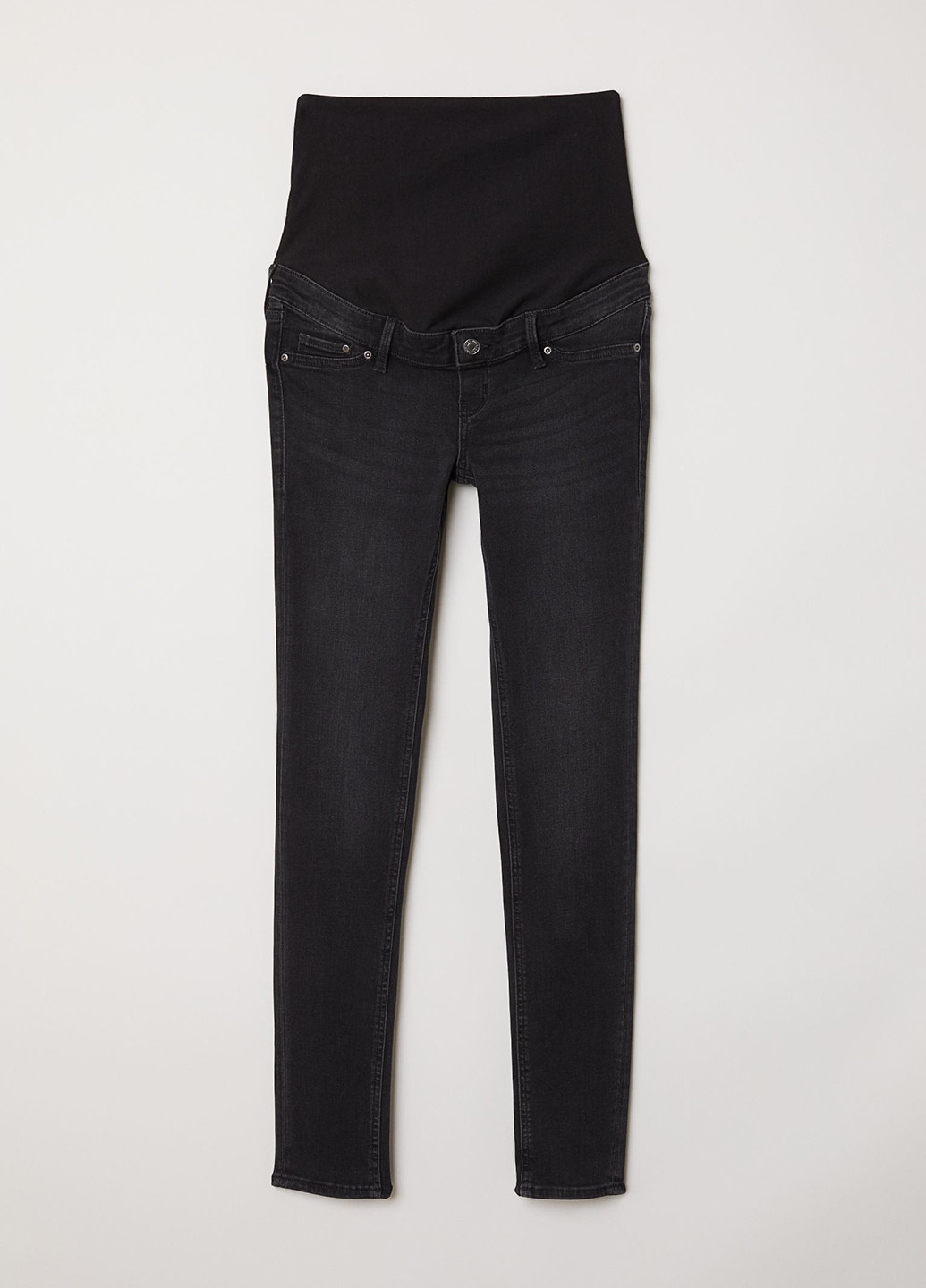 Черные демисезонные скинни джинсы для беременных H&M