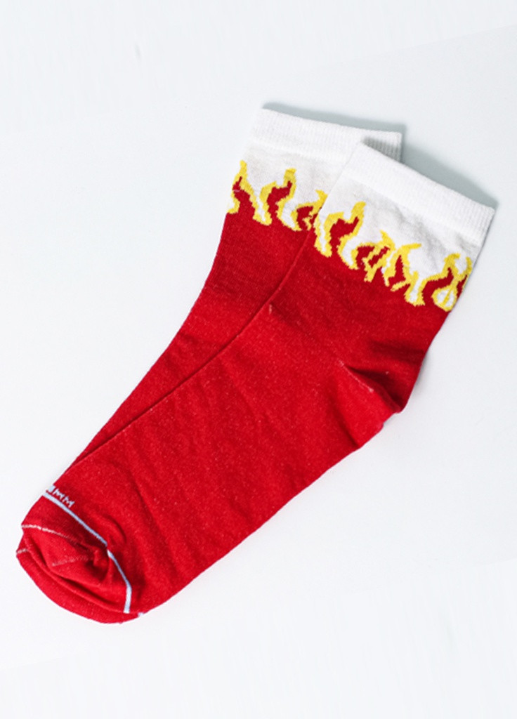 Червоні шкарпетки полум'я LOMM малюнки (210766765)
