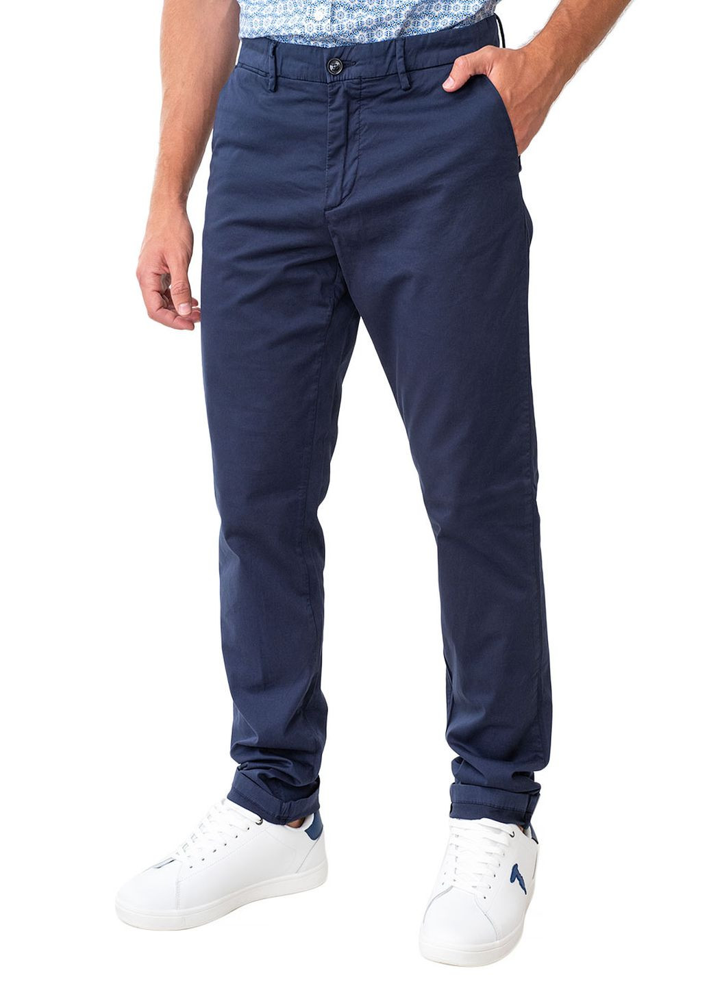 Синие летние брюки Trussardi Jeans