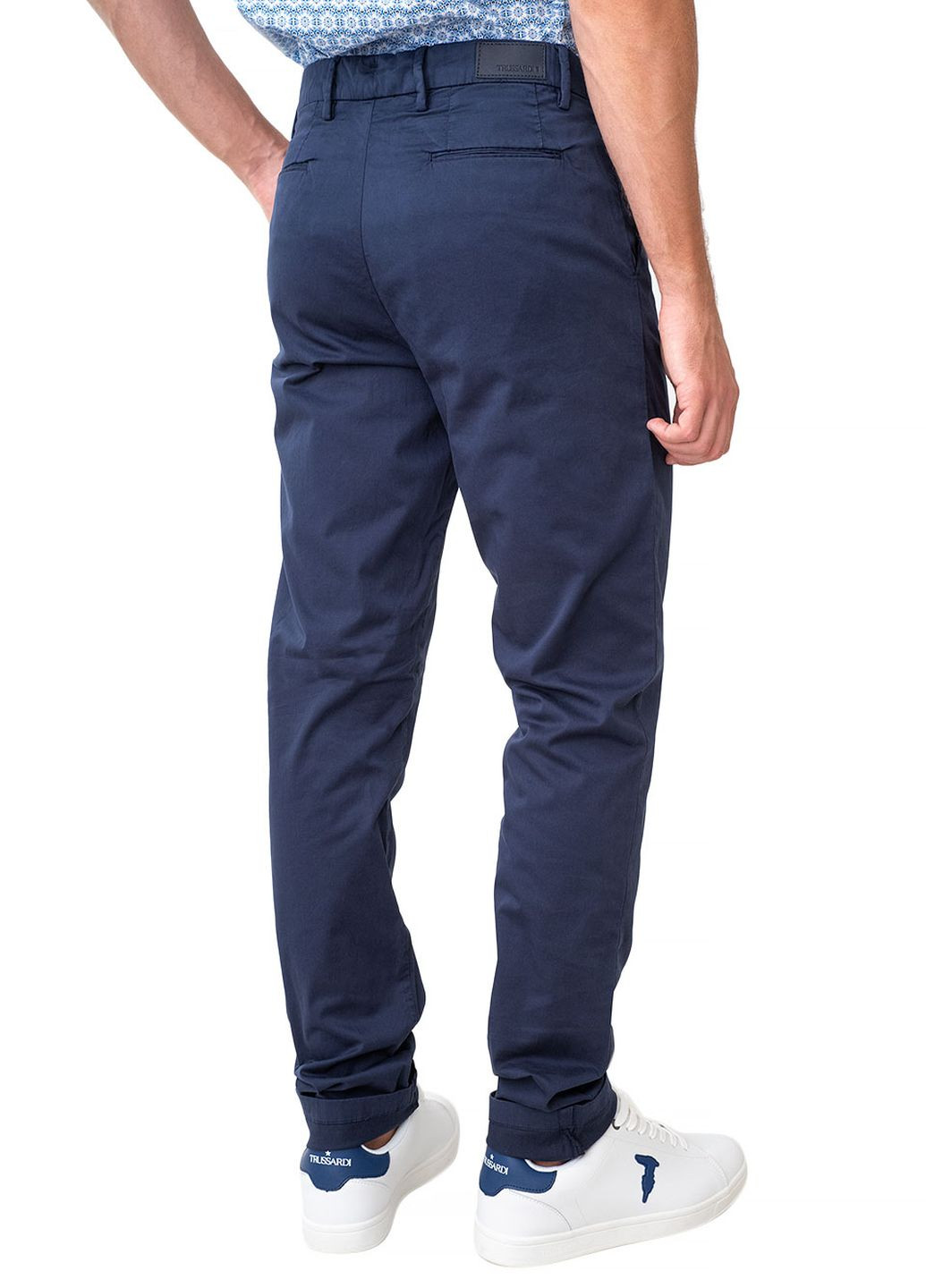 Синие летние брюки Trussardi Jeans