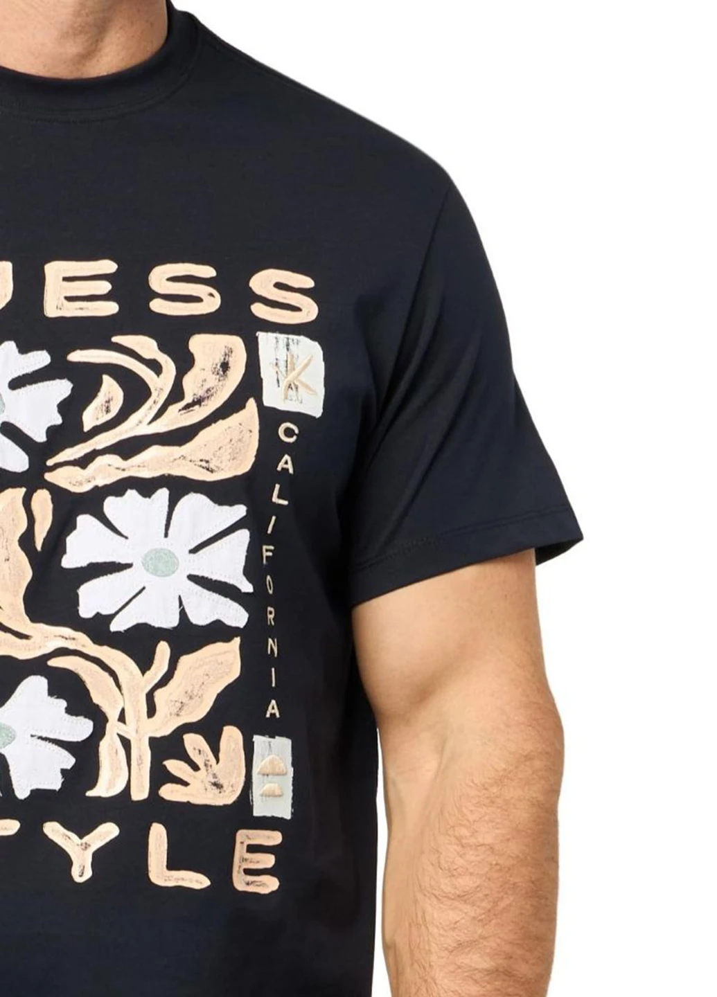 Синяя футболка Guess