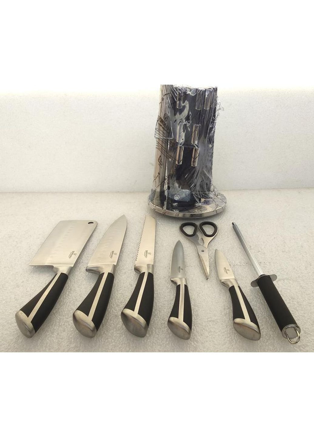 Набор кухонных ножей BH-8007-black 8 предметов Bohmann комбинированные,